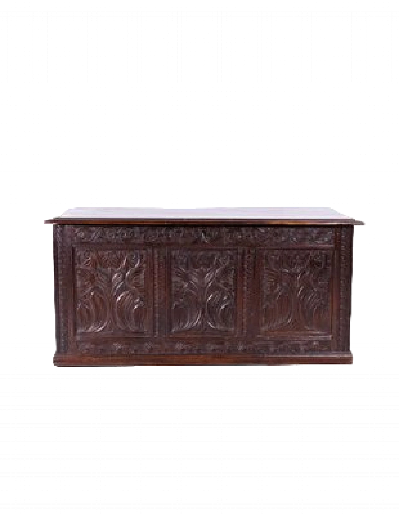 Renaissance style walnut chest, 1920s 9