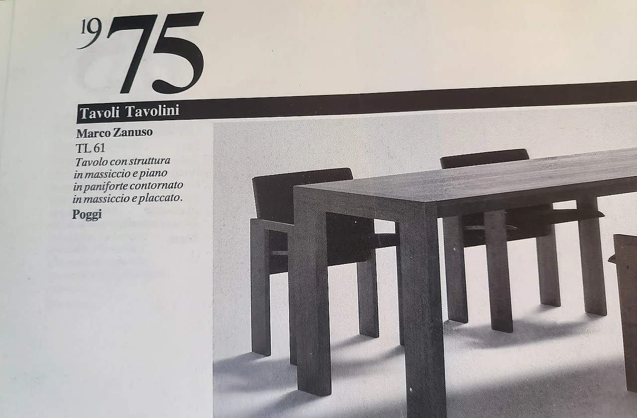 TL61 extendable table by Marco Zanuso for Poggi, 1975 3