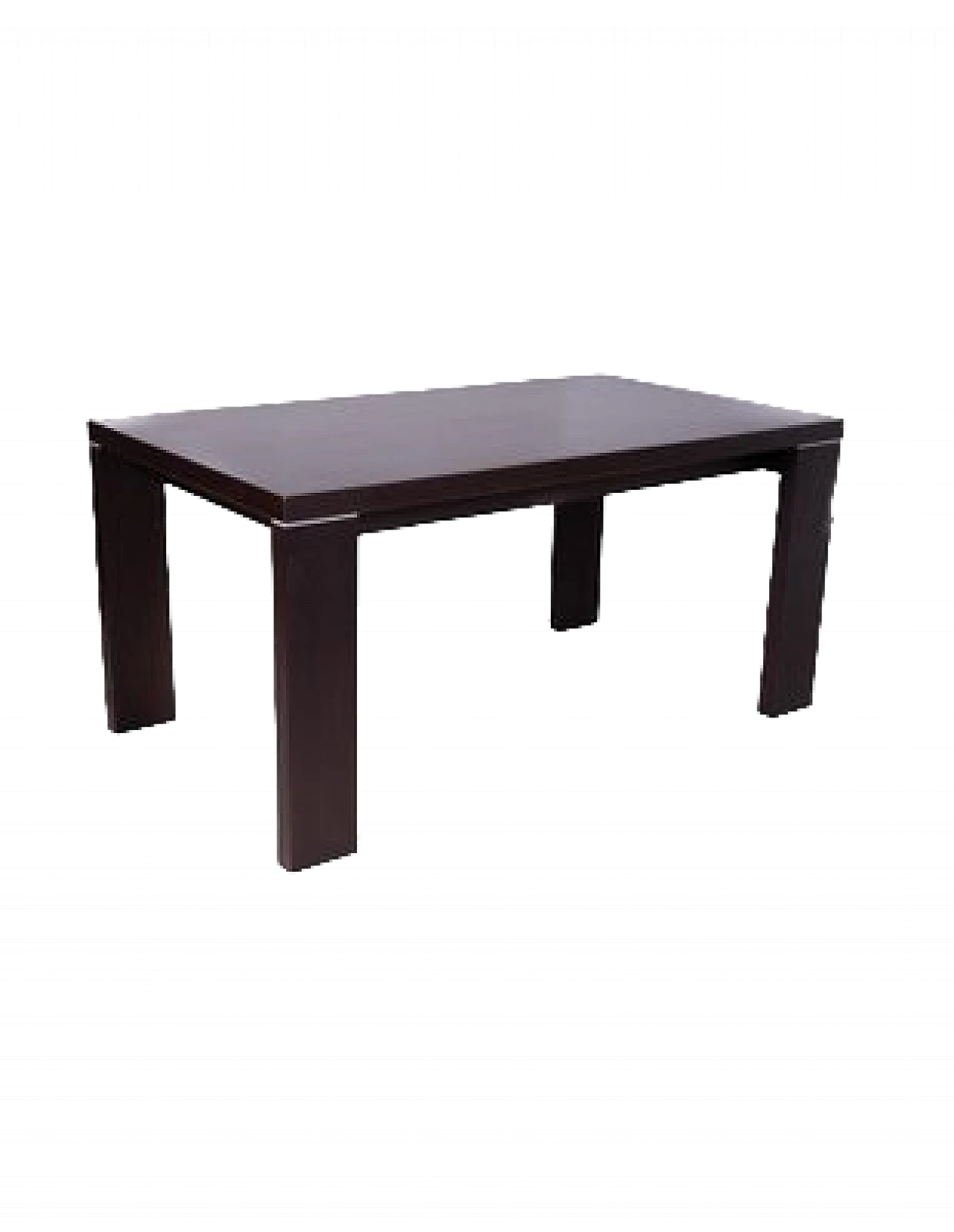 Black laminate extendable table, 1970s 8