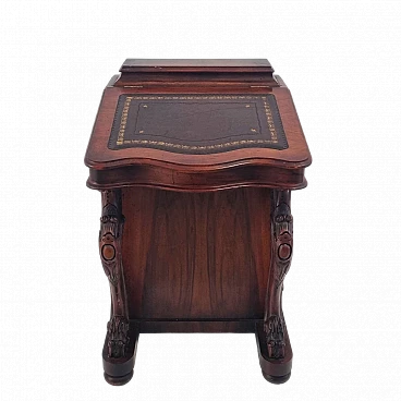 Davenport walnut writing desk, 19th century