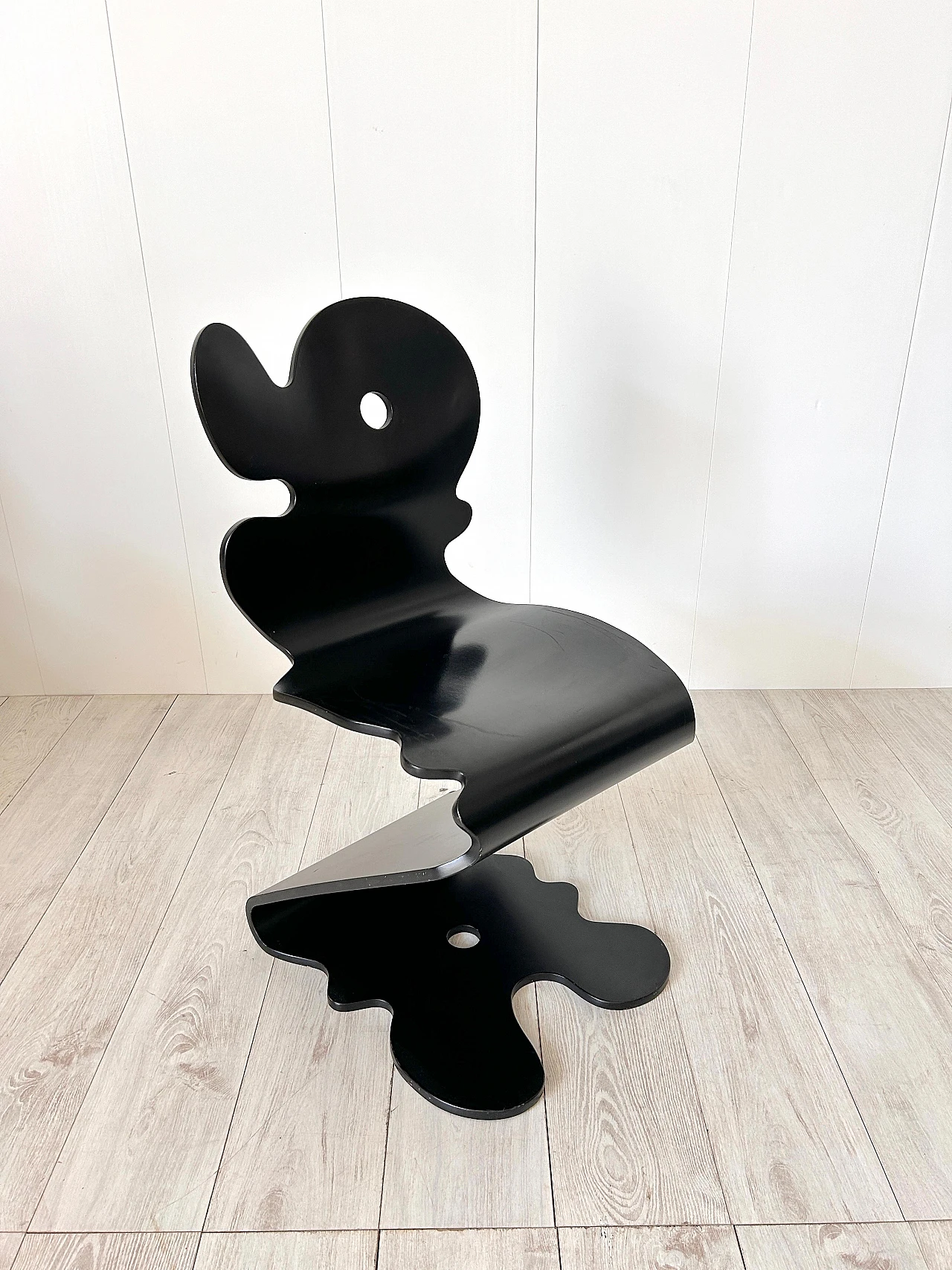 Black beech Pantonic 5000 chair by V. Panton for Studio Hag, 1992 2