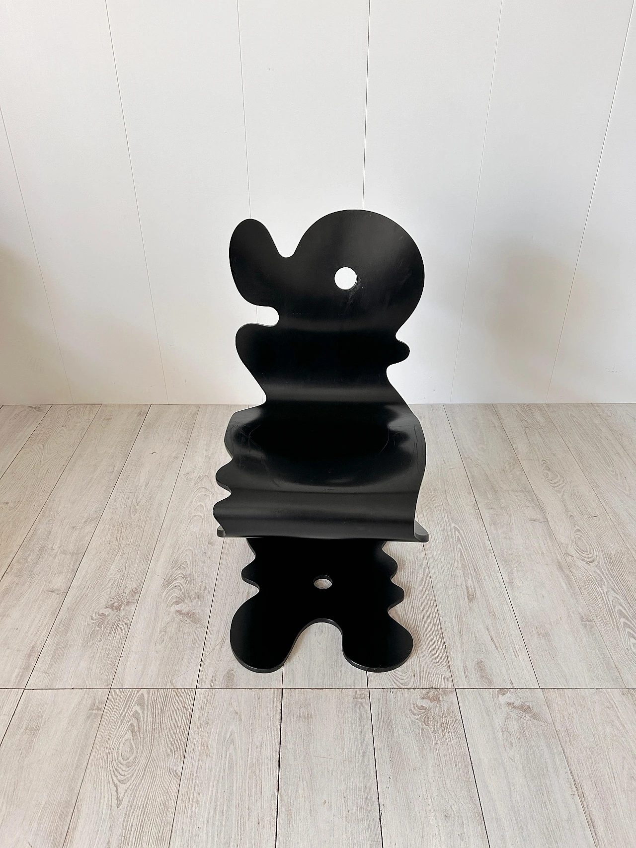 Black beech Pantonic 5000 chair by V. Panton for Studio Hag, 1992 5