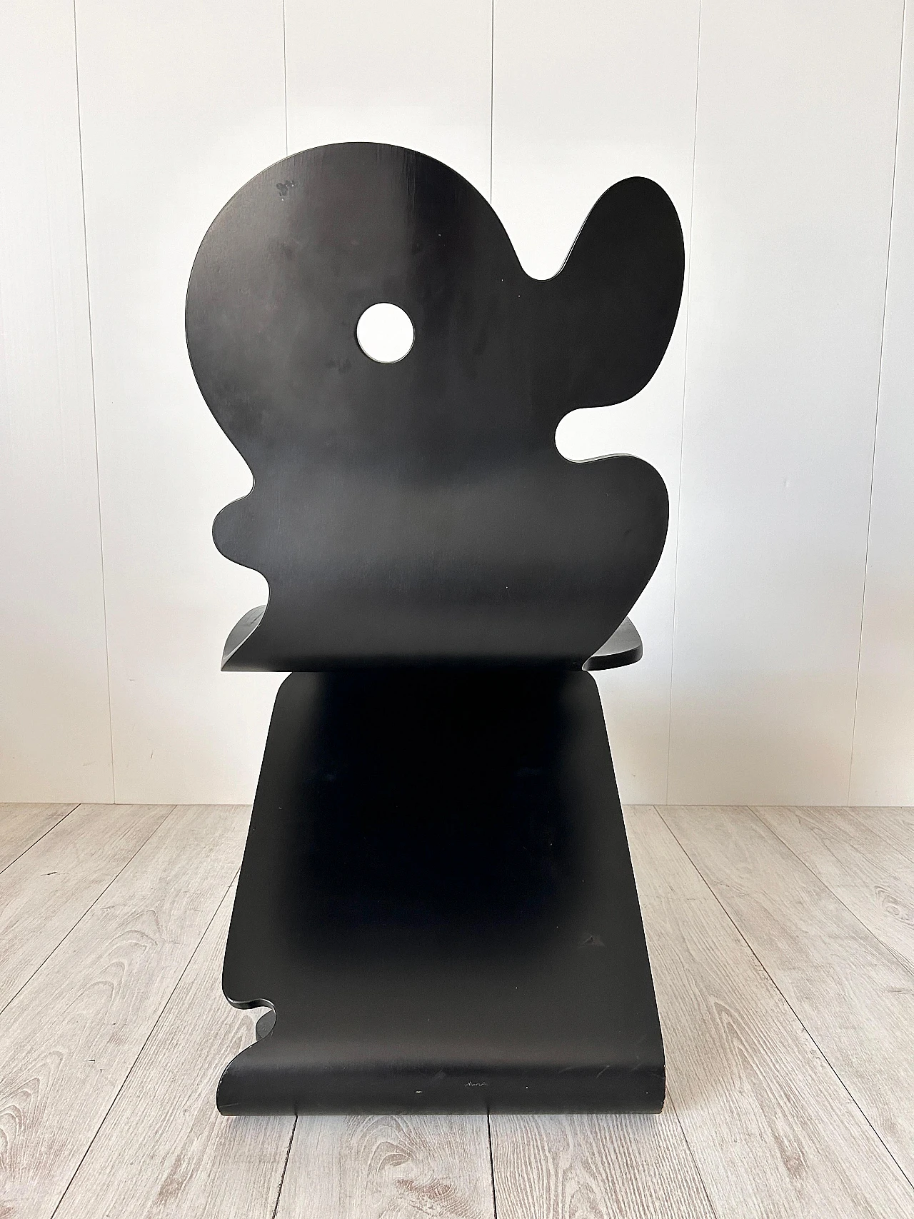 Black beech Pantonic 5000 chair by V. Panton for Studio Hag, 1992 7