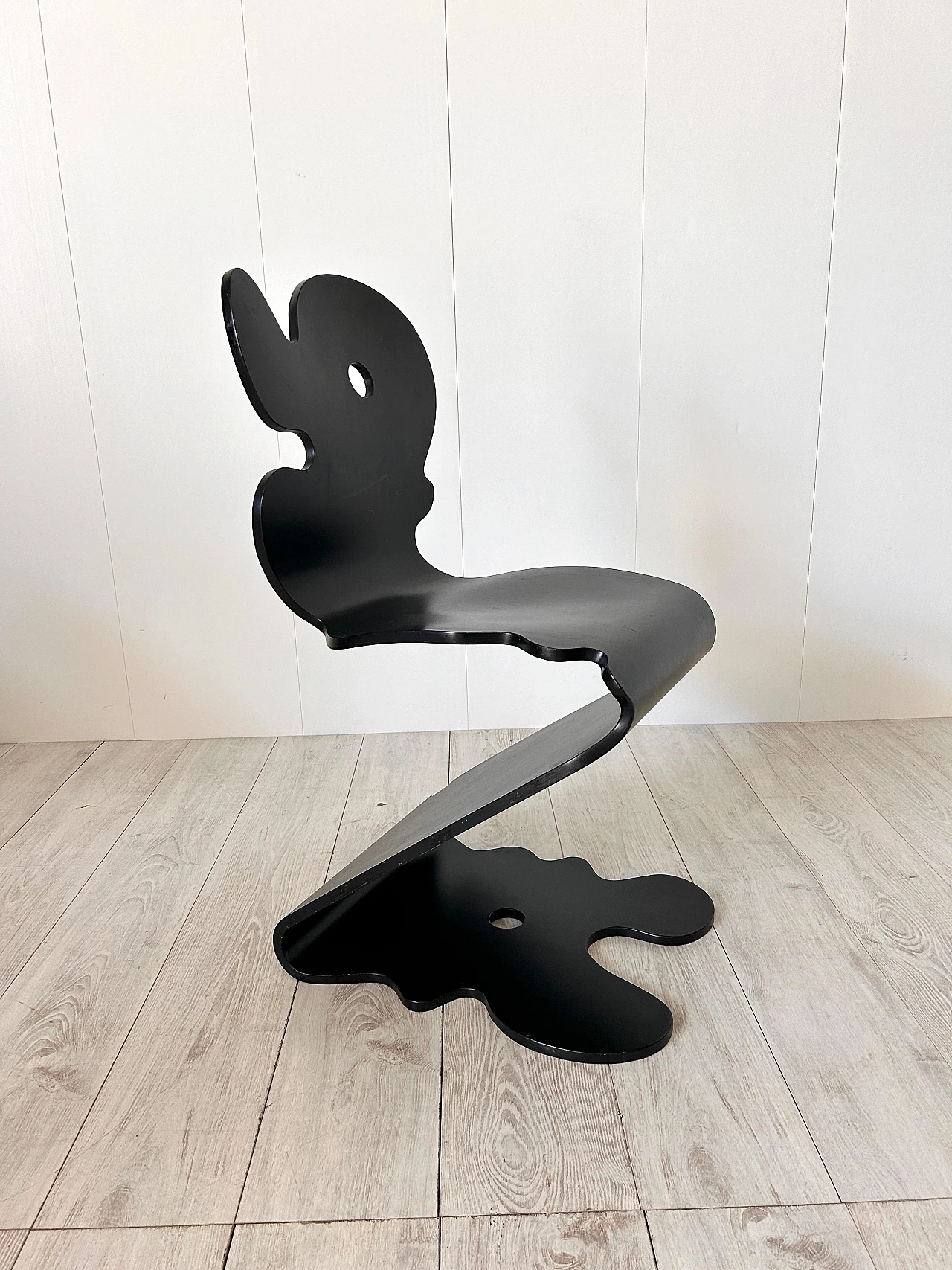 Black Pantonic 5000 chair by Verner Panton for Studio Hag, 1992 6