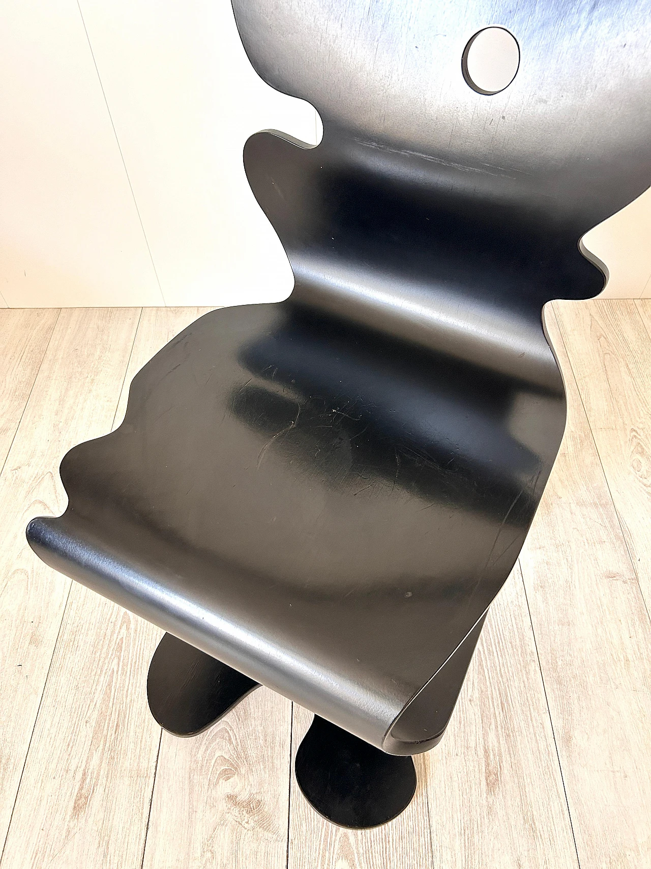 Black Pantonic 5000 chair by V. Panton for Studio Hag, 1992 3