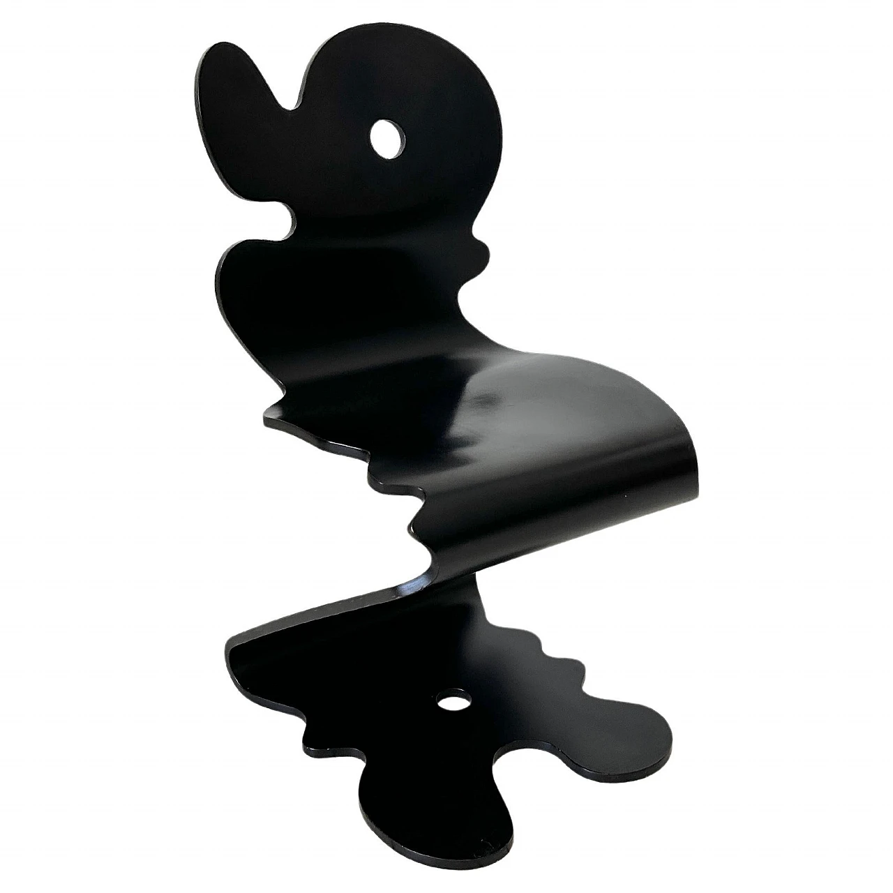 Black Pantonic 5000 chair by Panton for Studio Hag, 1992 1