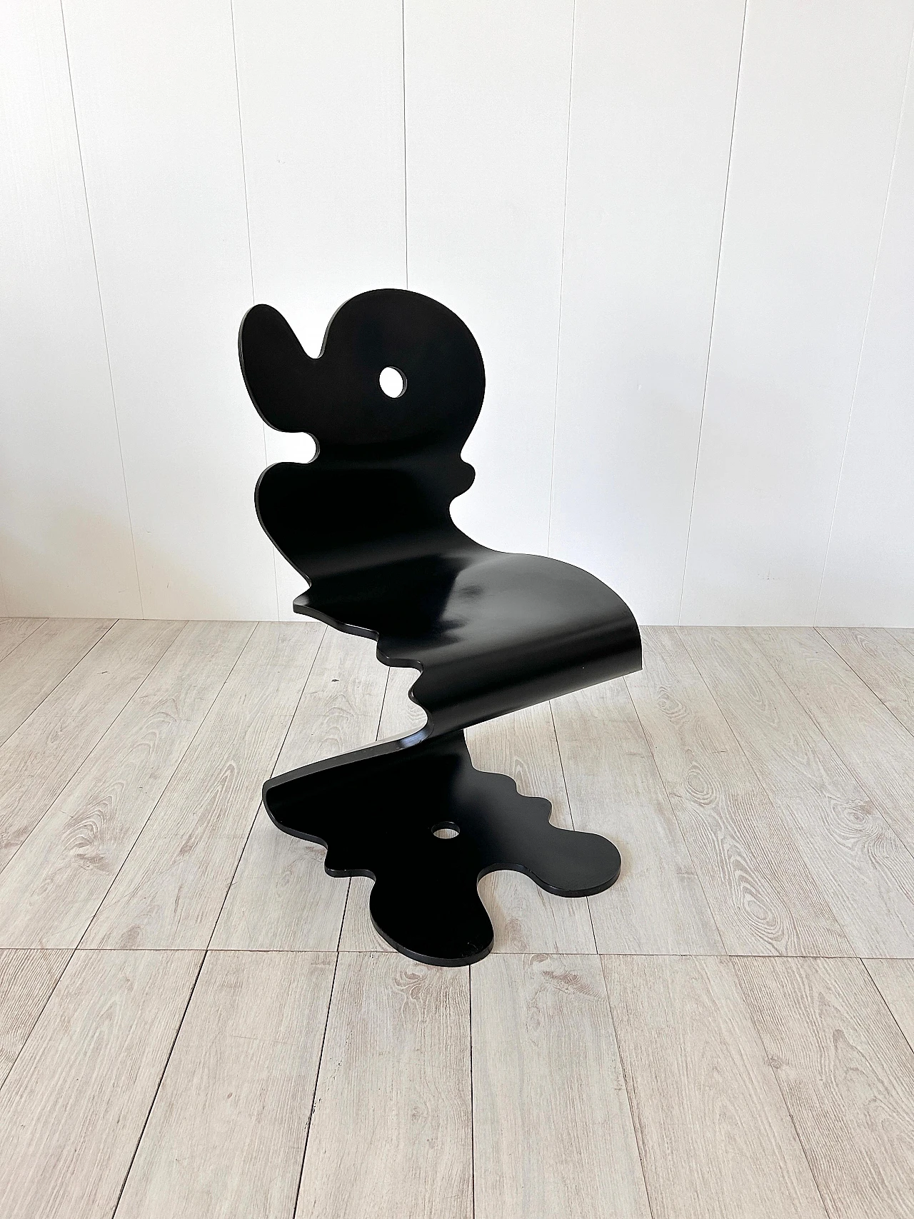 Black Pantonic 5000 chair by Panton for Studio Hag, 1992 2