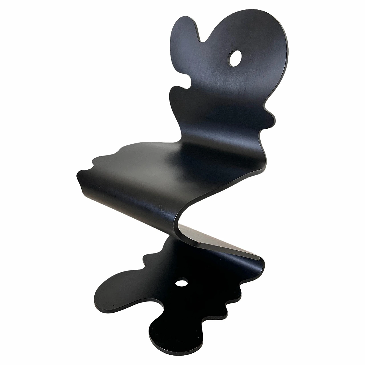 Black beech Pantonic 5000 chair by Panton for Studio Hag, 1992 1