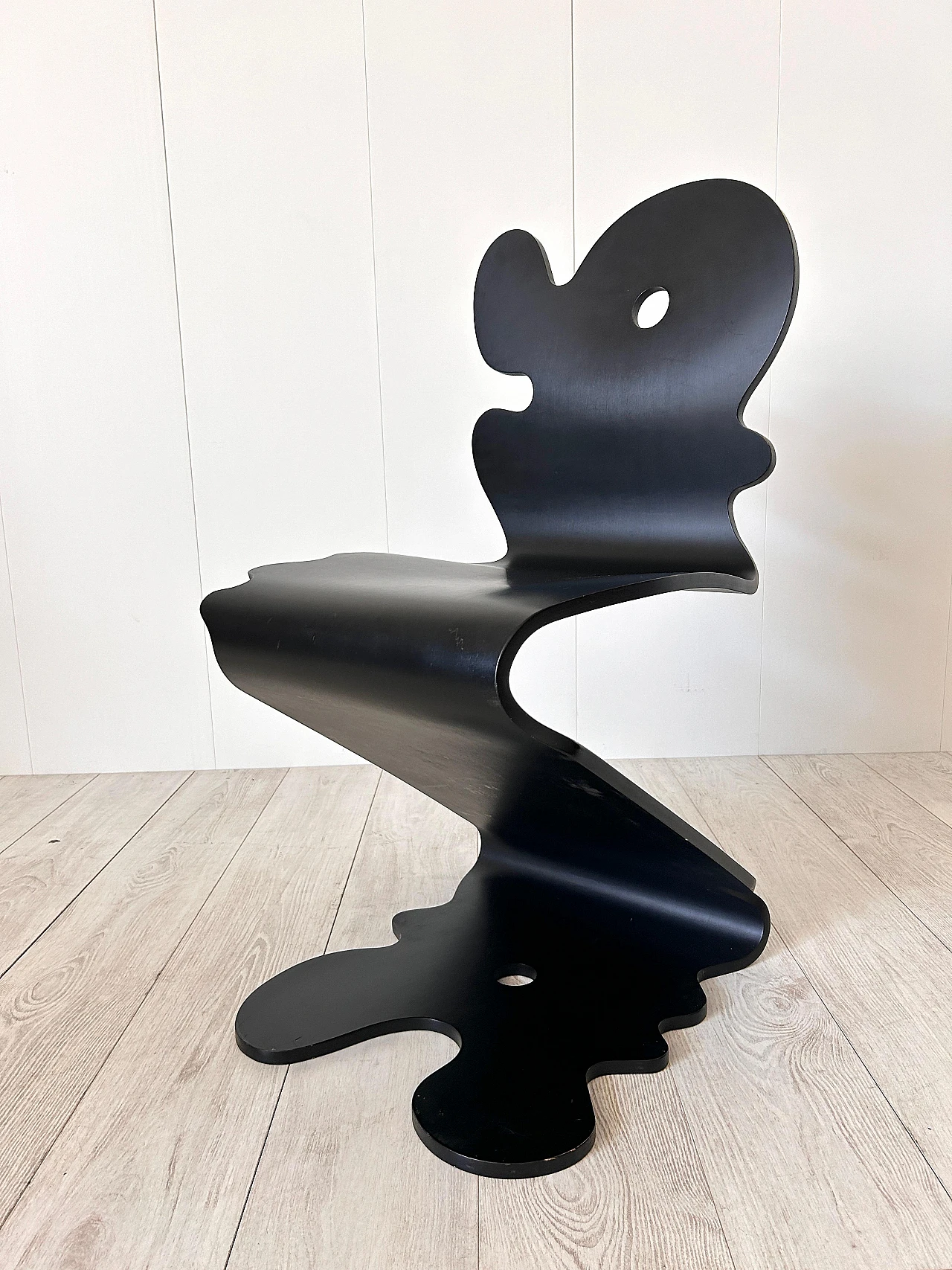 Black beech Pantonic 5000 chair by Panton for Studio Hag, 1992 3