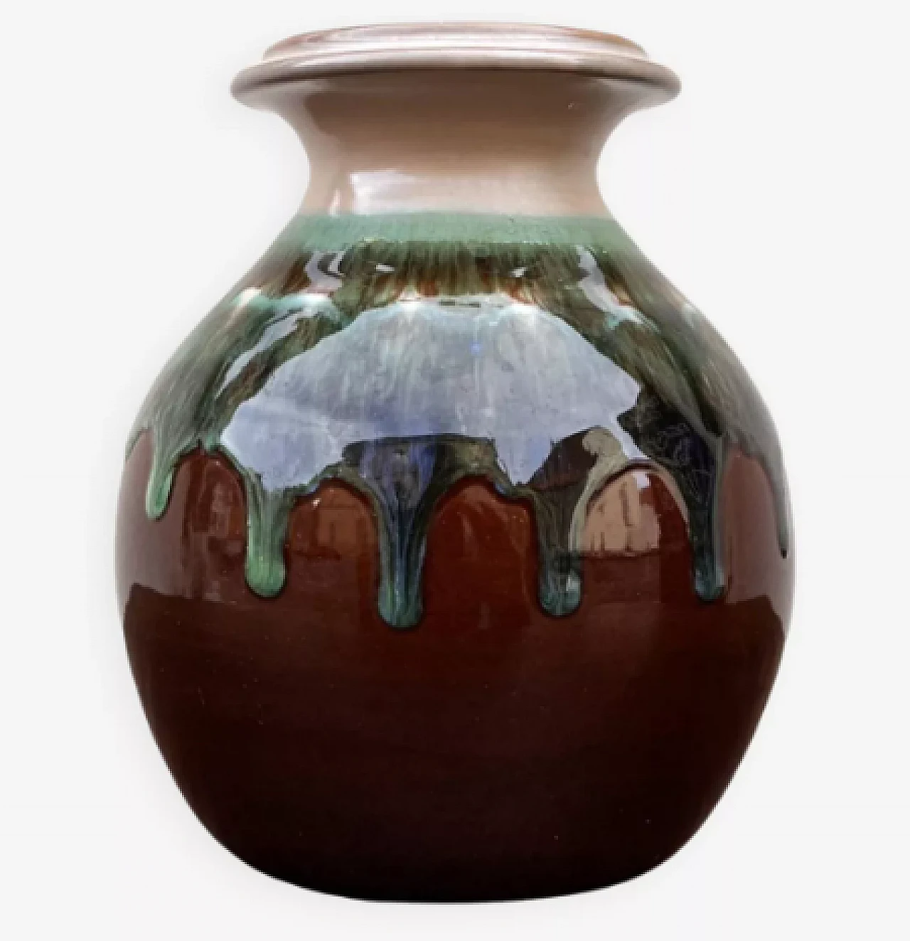 Kamionka Łysa Góra ceramic vase, 1960s 1