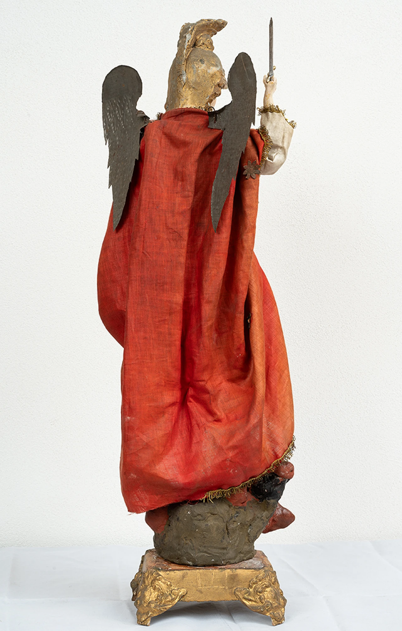 Neapolitan sculpture depicting The Archangel Michael, 20th century 4