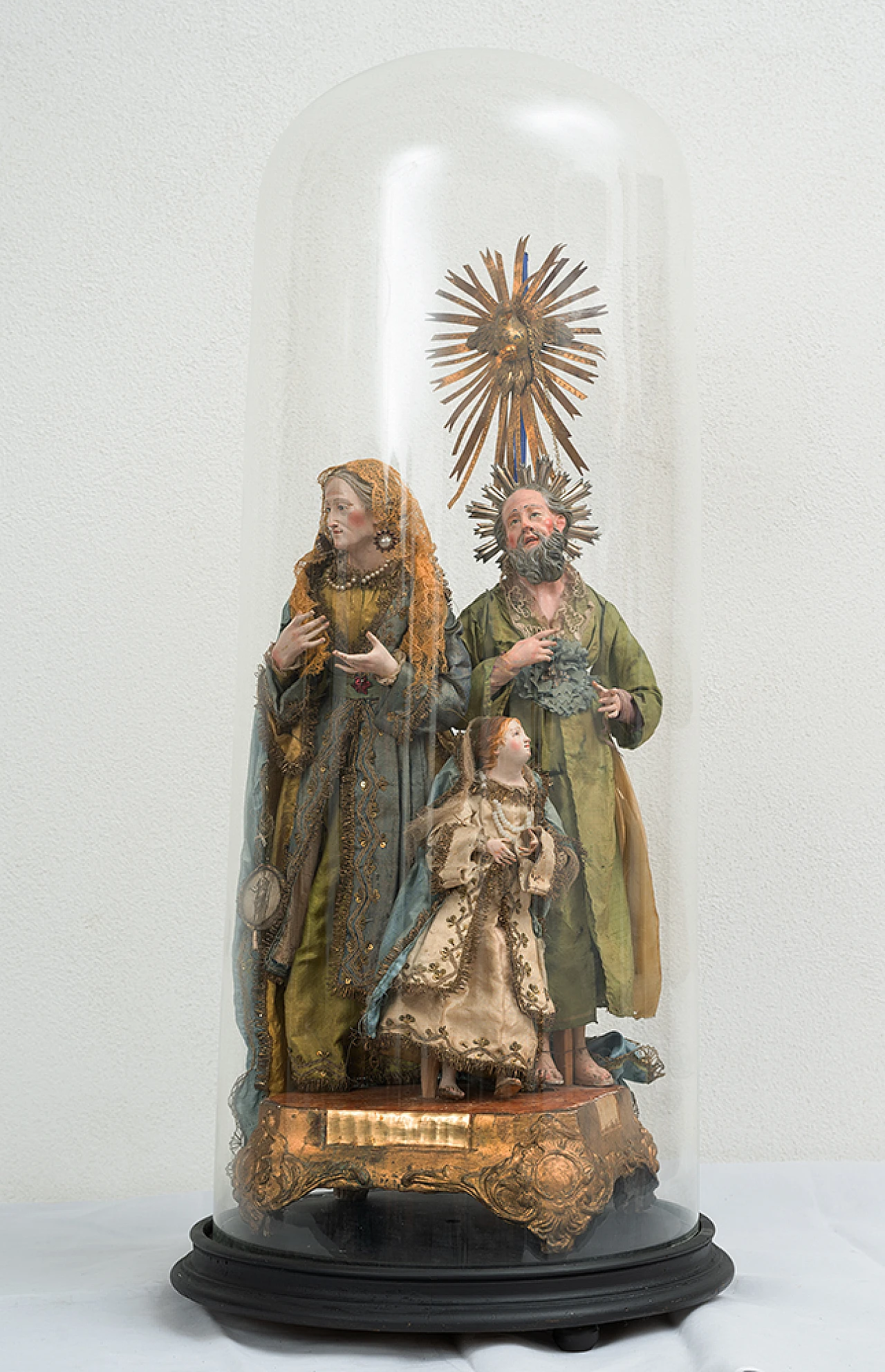 Sculptures of St. Anne, St. Joachim and the Madonna child,19th century 1