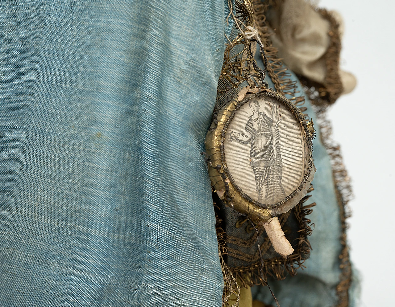 Sculptures of St. Anne, St. Joachim and the Madonna child,19th century 8