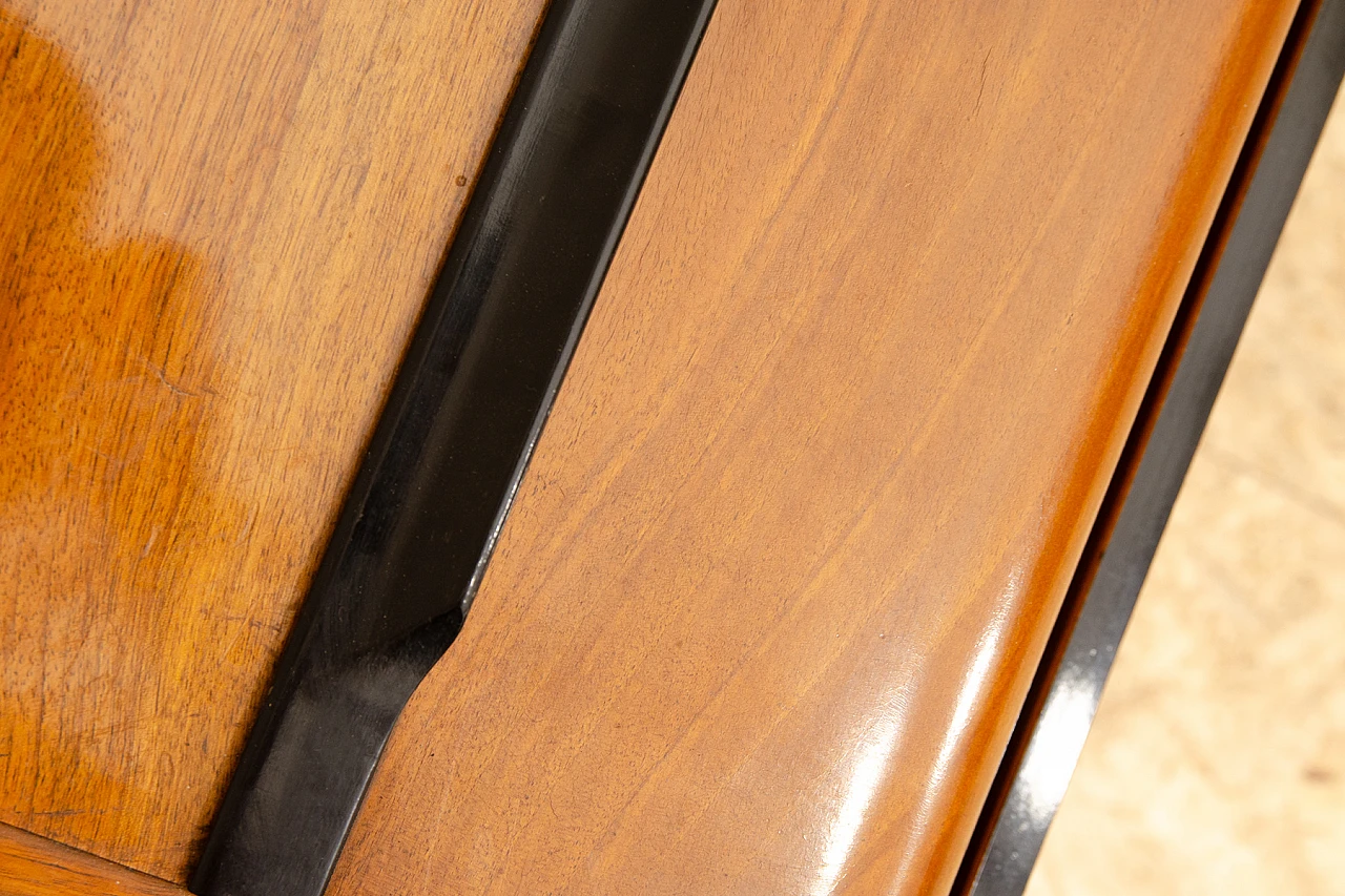 Czechoslovakian walnut cabinet with record player and radio, 1950s 8