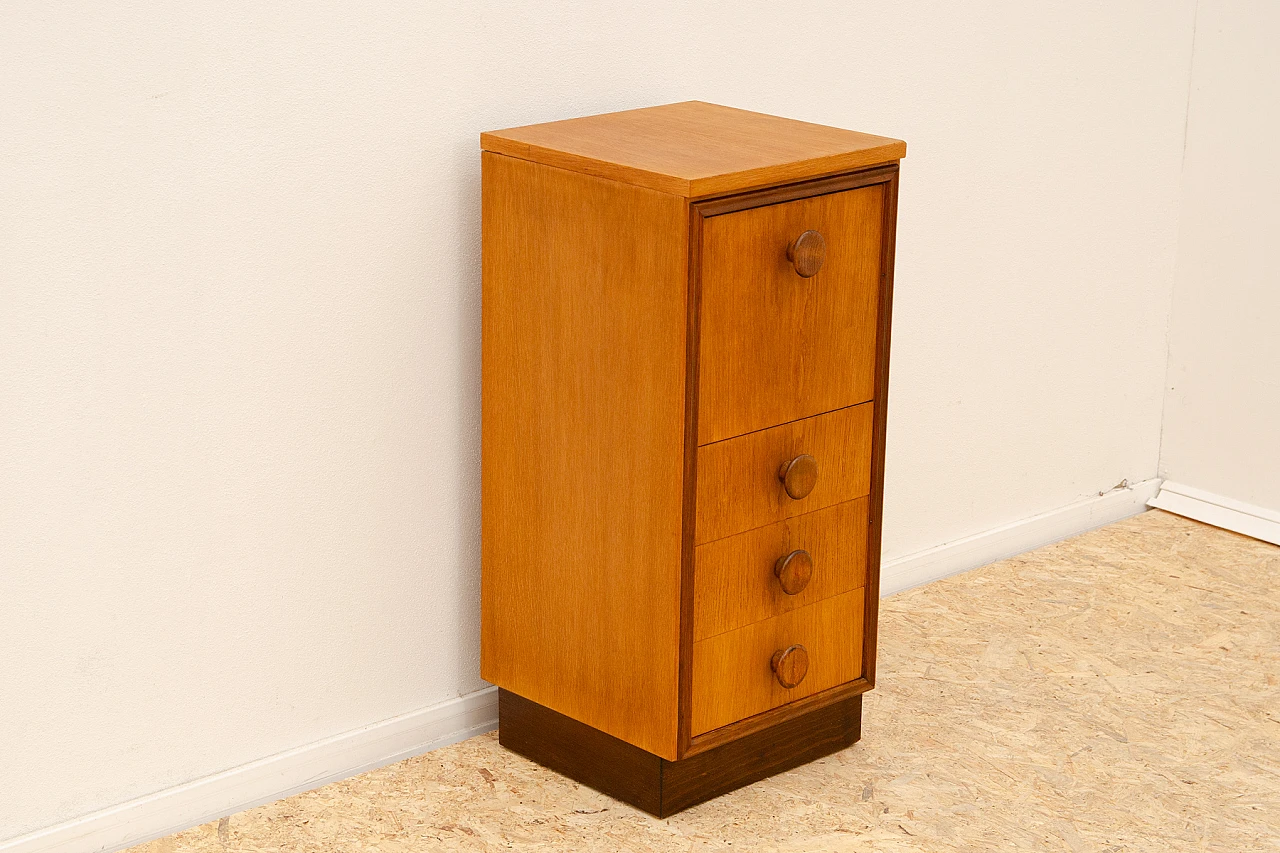 Oak chest of drawers by UP Závody, 1958 3