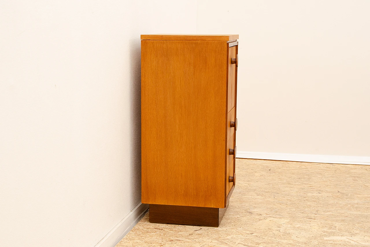 Oak chest of drawers by UP Závody, 1958 4