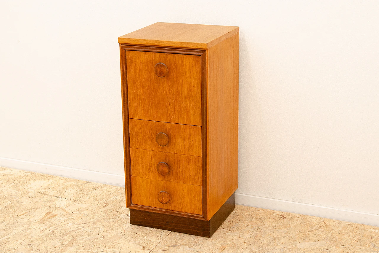 Oak chest of drawers by UP Závody, 1958 5