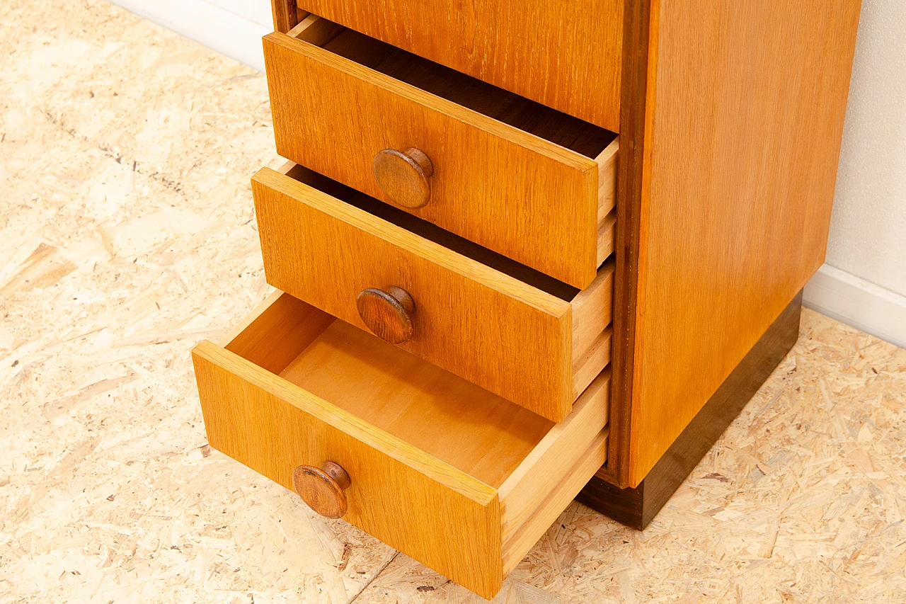 Oak chest of drawers by UP Závody, 1958 10