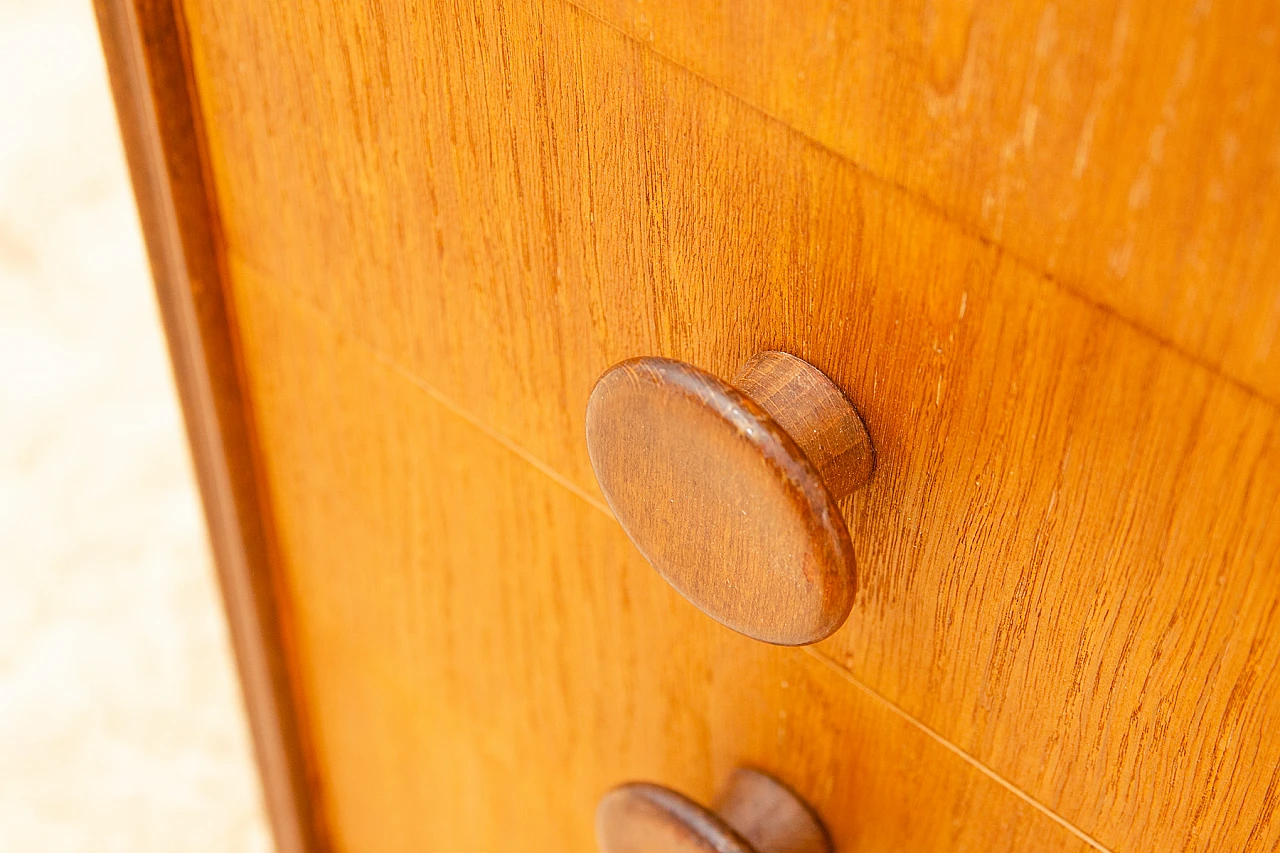 Oak chest of drawers by UP Závody, 1958 15