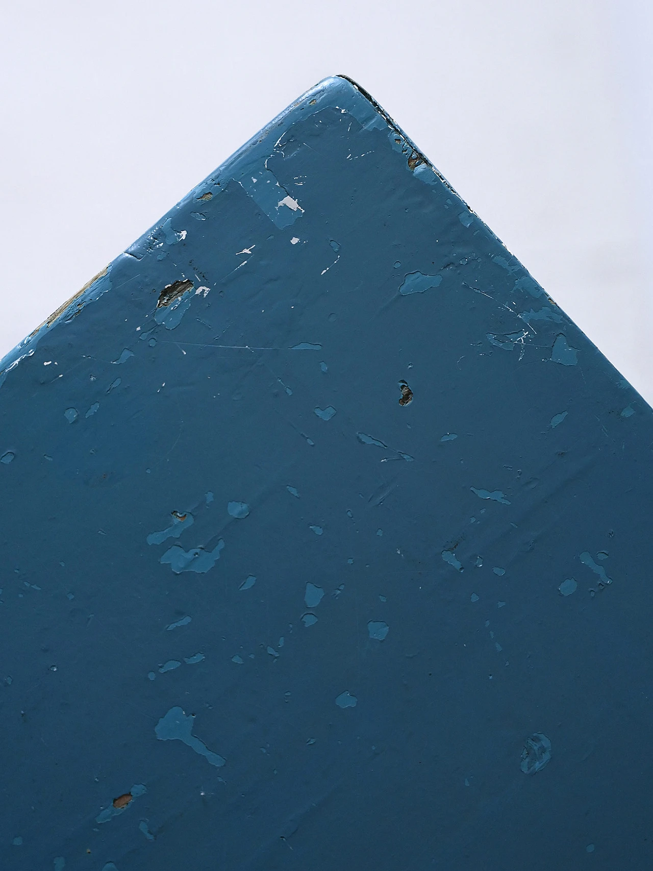 Scandinavian blue-stained wooden chest of drawers, 1960s 5