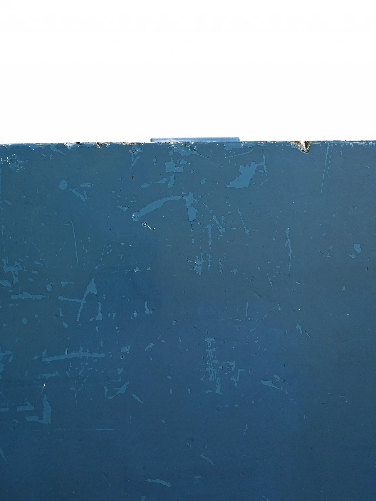 Scandinavian blue-stained wooden chest of drawers, 1960s 10