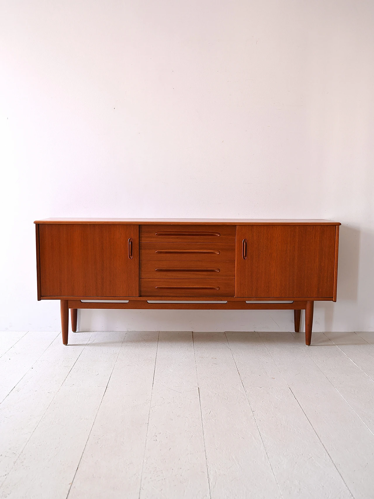 Credenza Cortina in teak di Nils Jonsson, anni '60 2