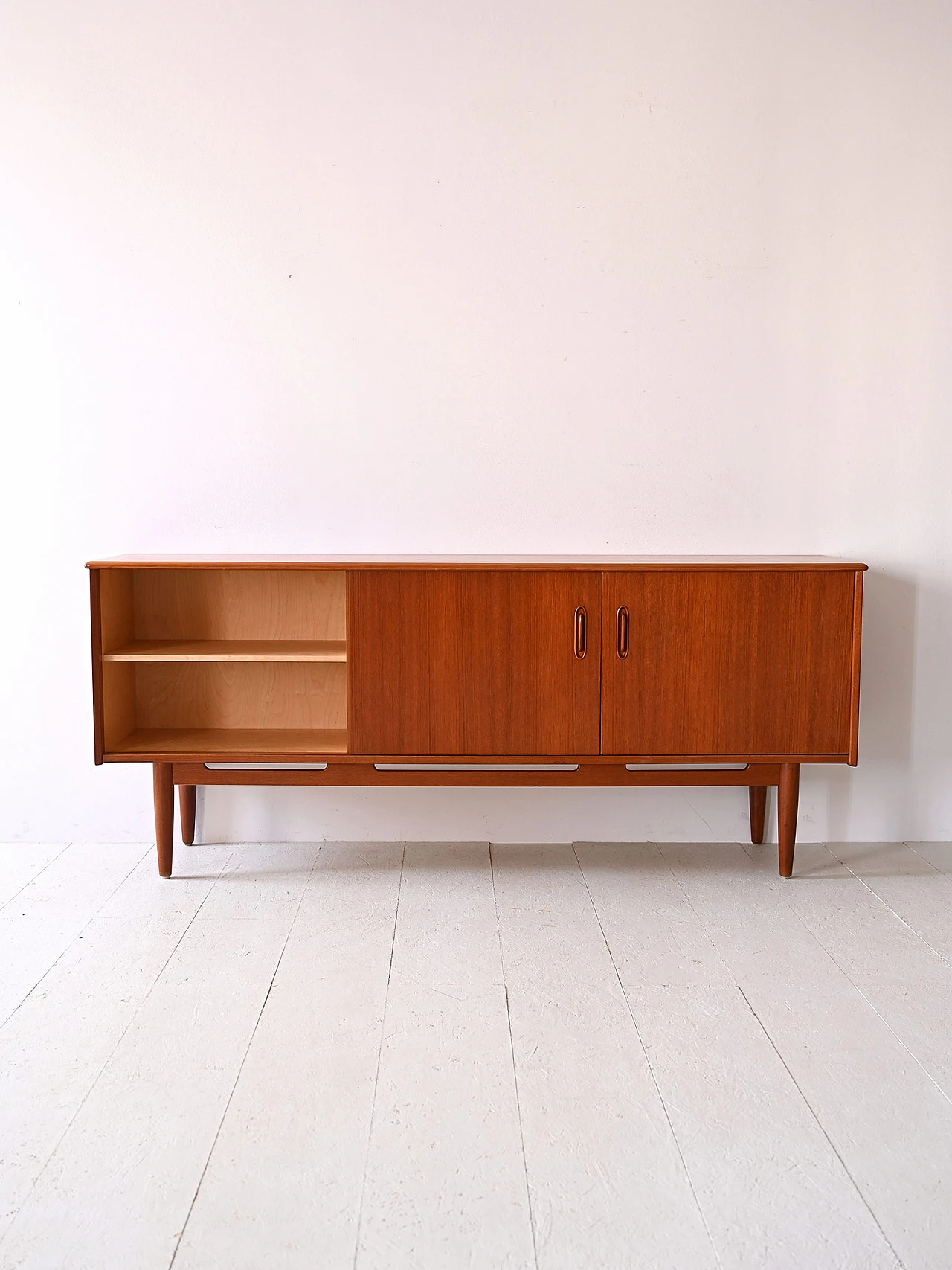 Credenza Cortina in teak di Nils Jonsson, anni '60 4