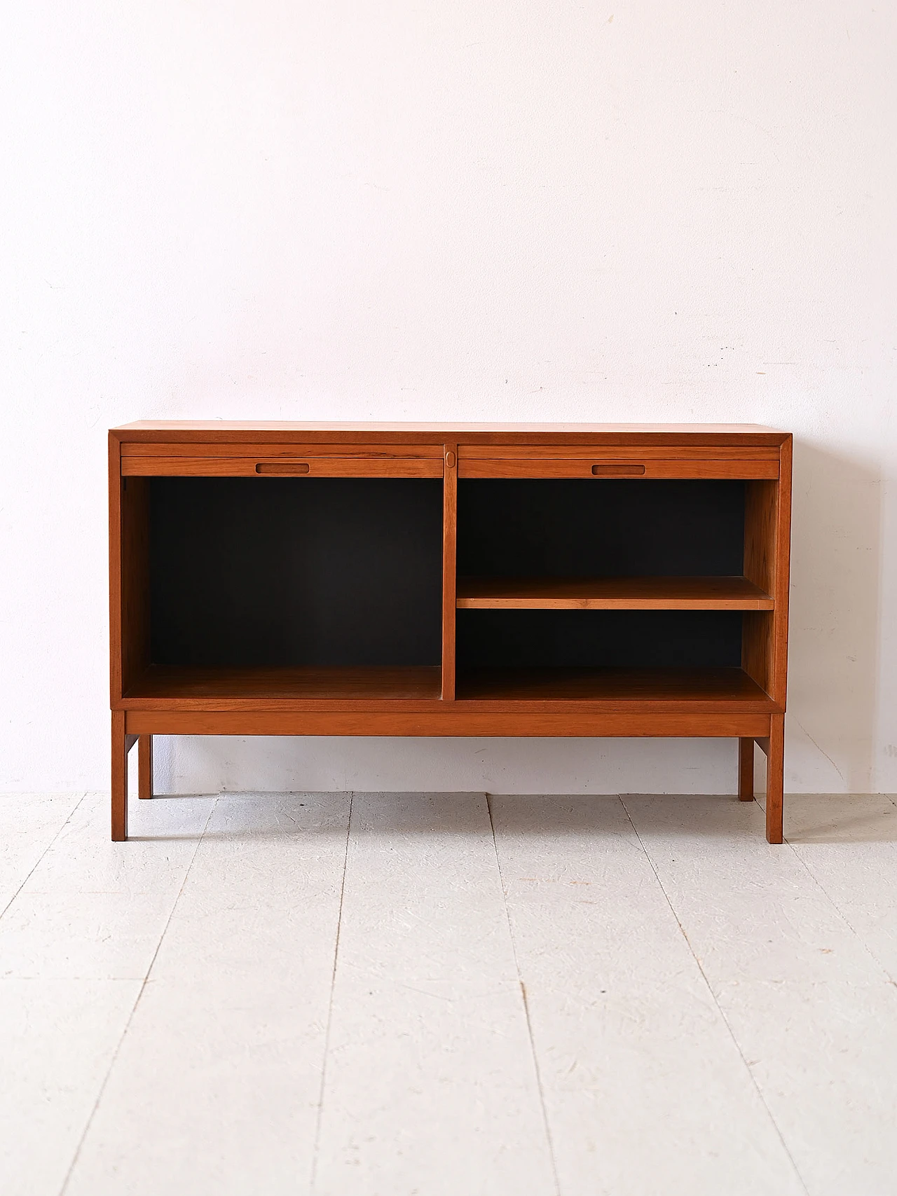 Credenza scandinavo in teak con ante a serranda, anni '60 3