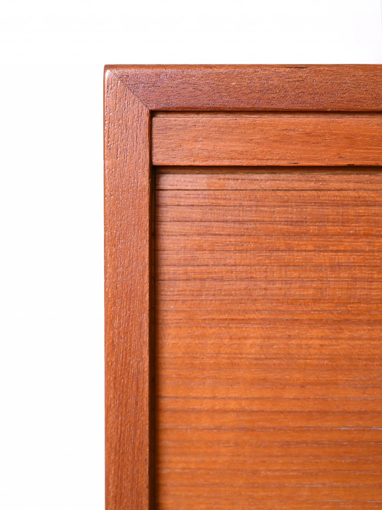 Credenza scandinavo in teak con ante a serranda, anni '60 7