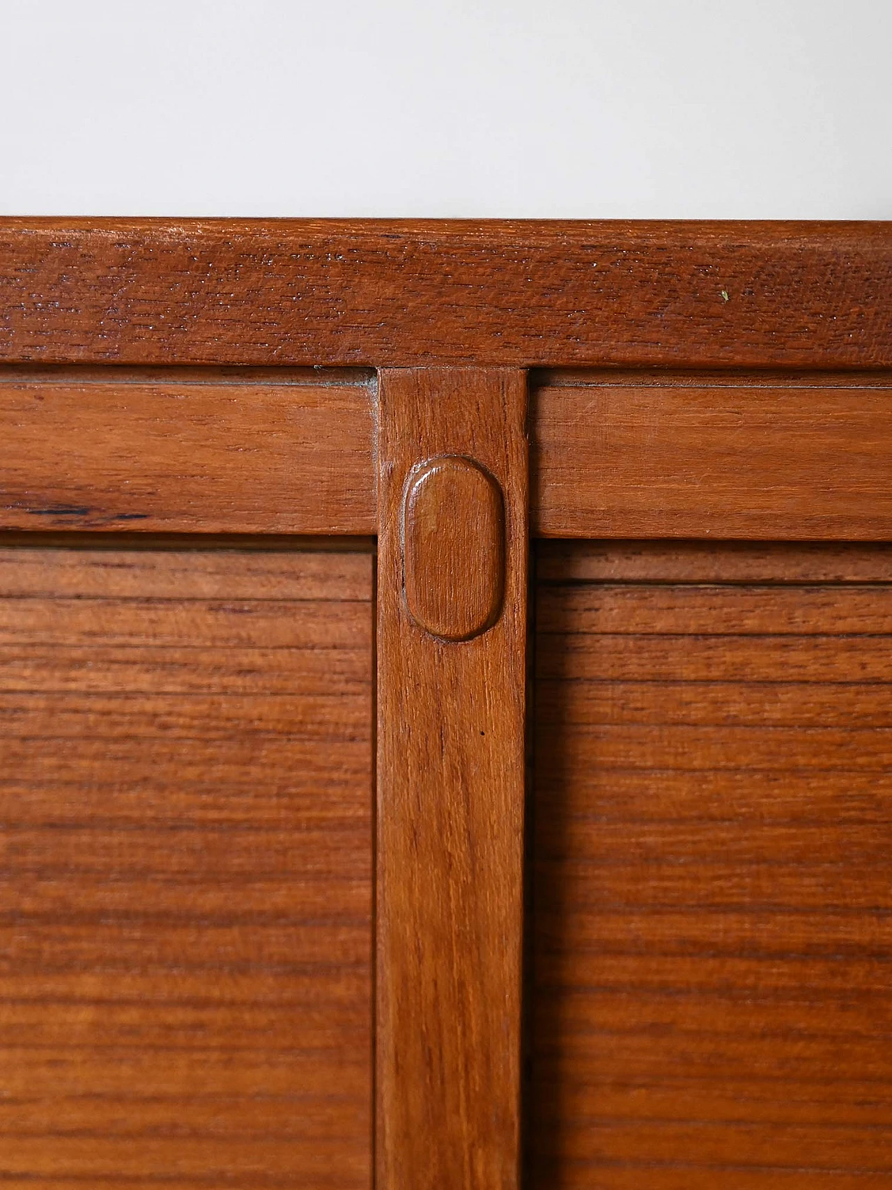 Credenza scandinavo in teak con ante a serranda, anni '60 9