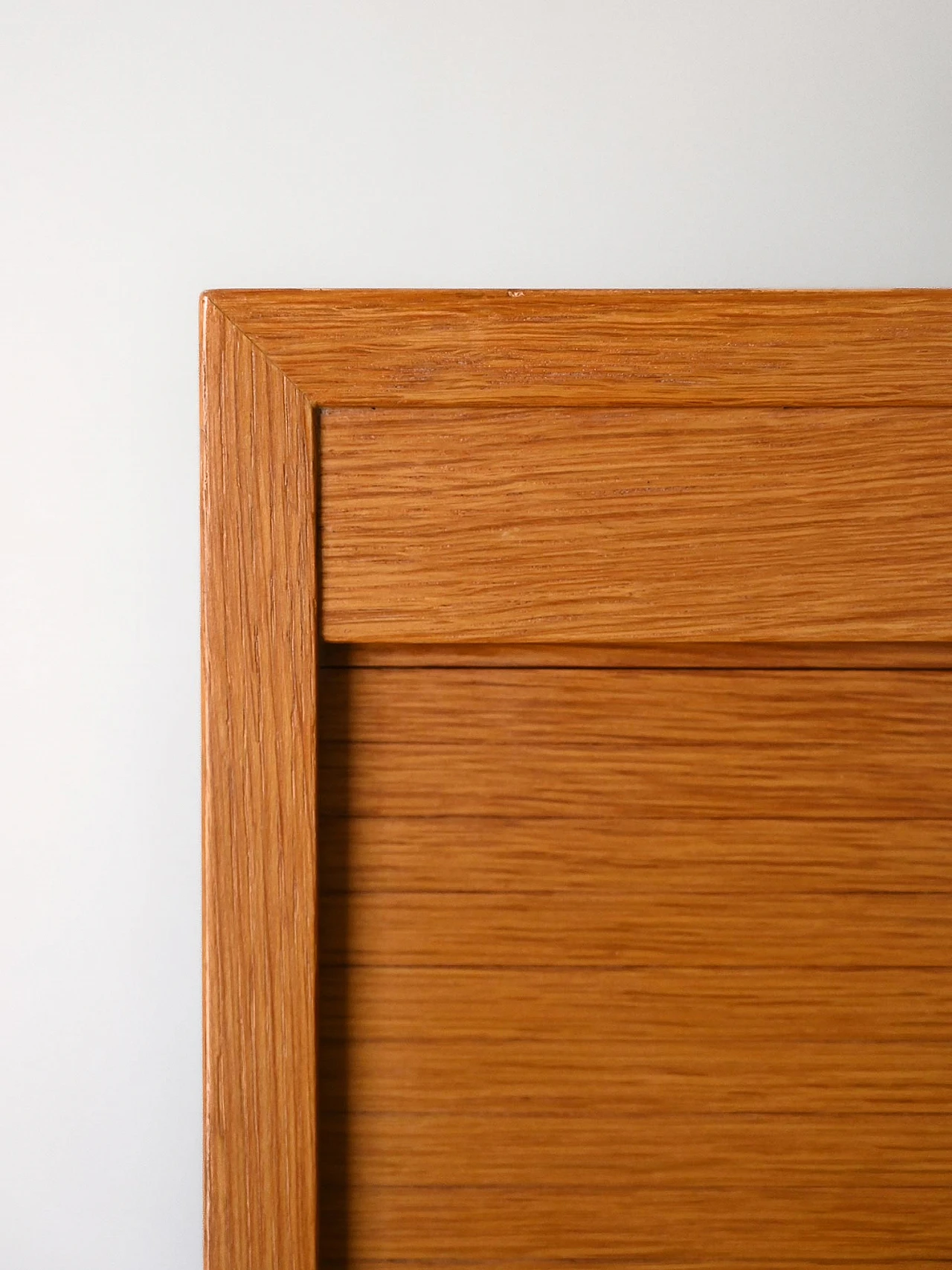 Oak filing cabinet with shutter, 1960s 6