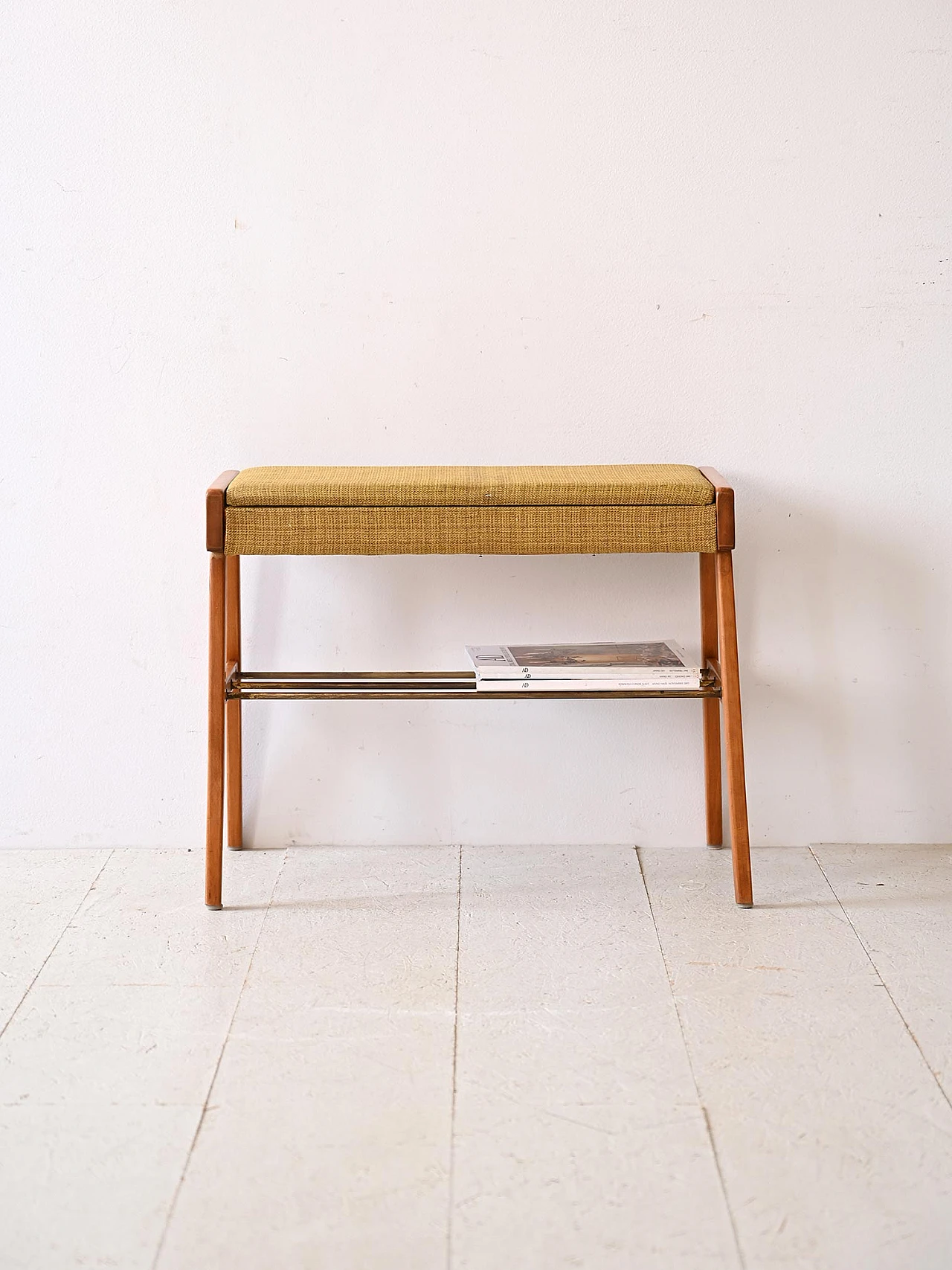 Wood and metal stool, 1960s 1