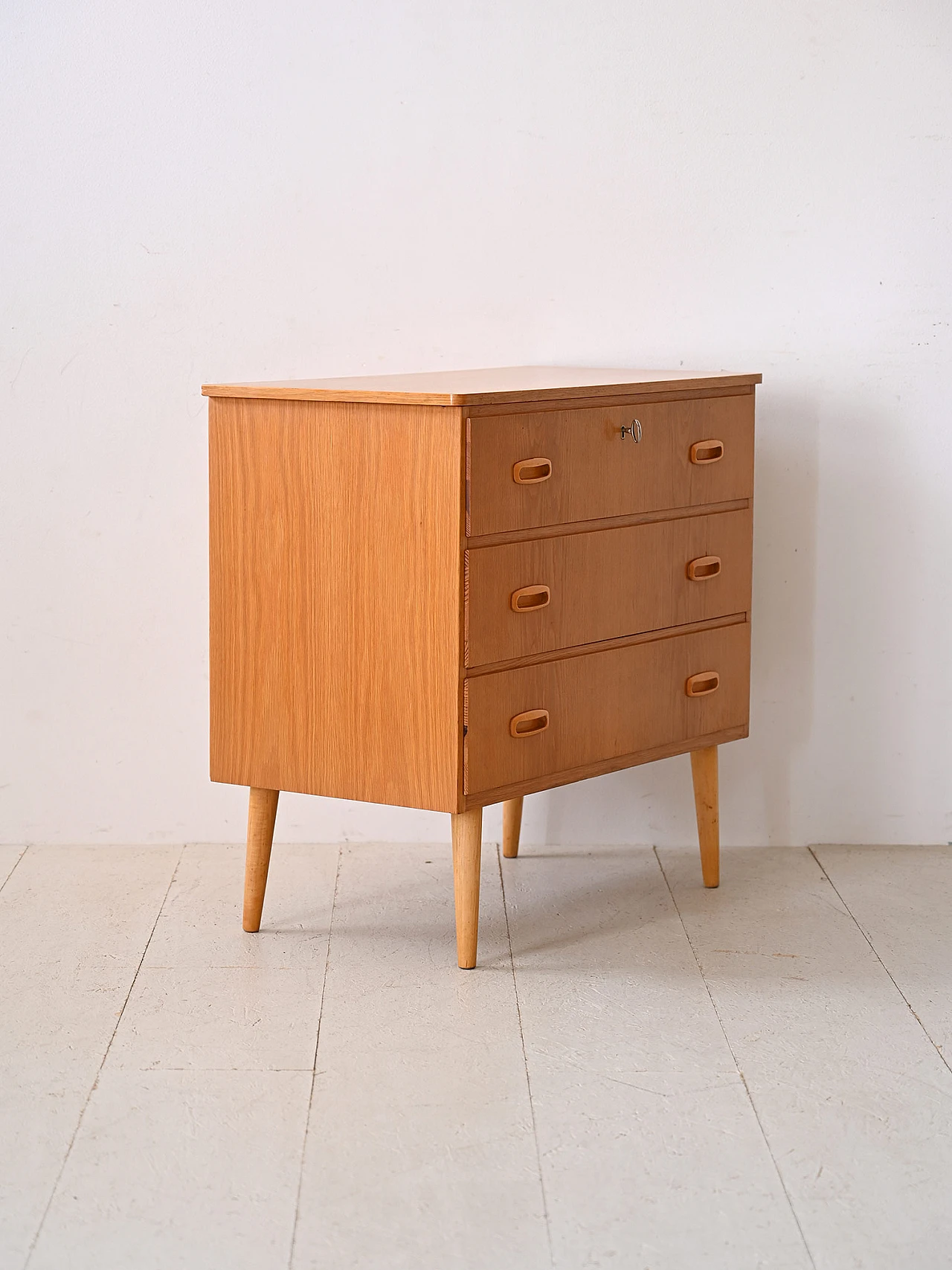 Swedish oak chest of drawers, 1960s 3