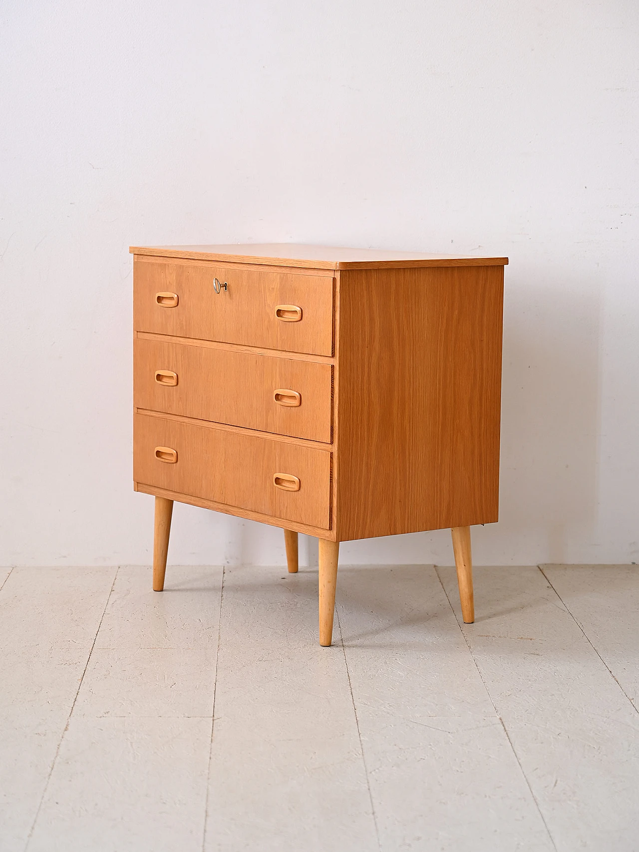 Swedish oak chest of drawers, 1960s 4