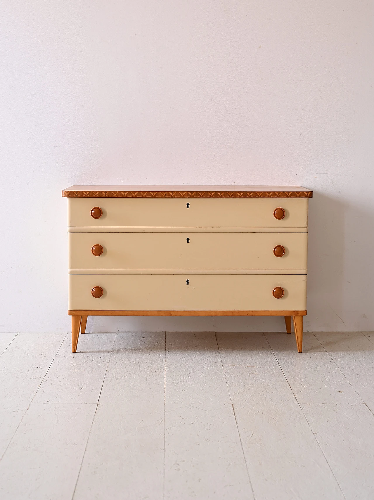 Birch chest of drawers in Art Deco style, 1960s 2