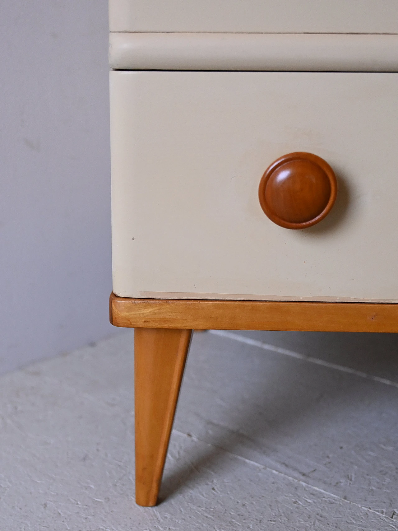 Birch chest of drawers in Art Deco style, 1960s 7