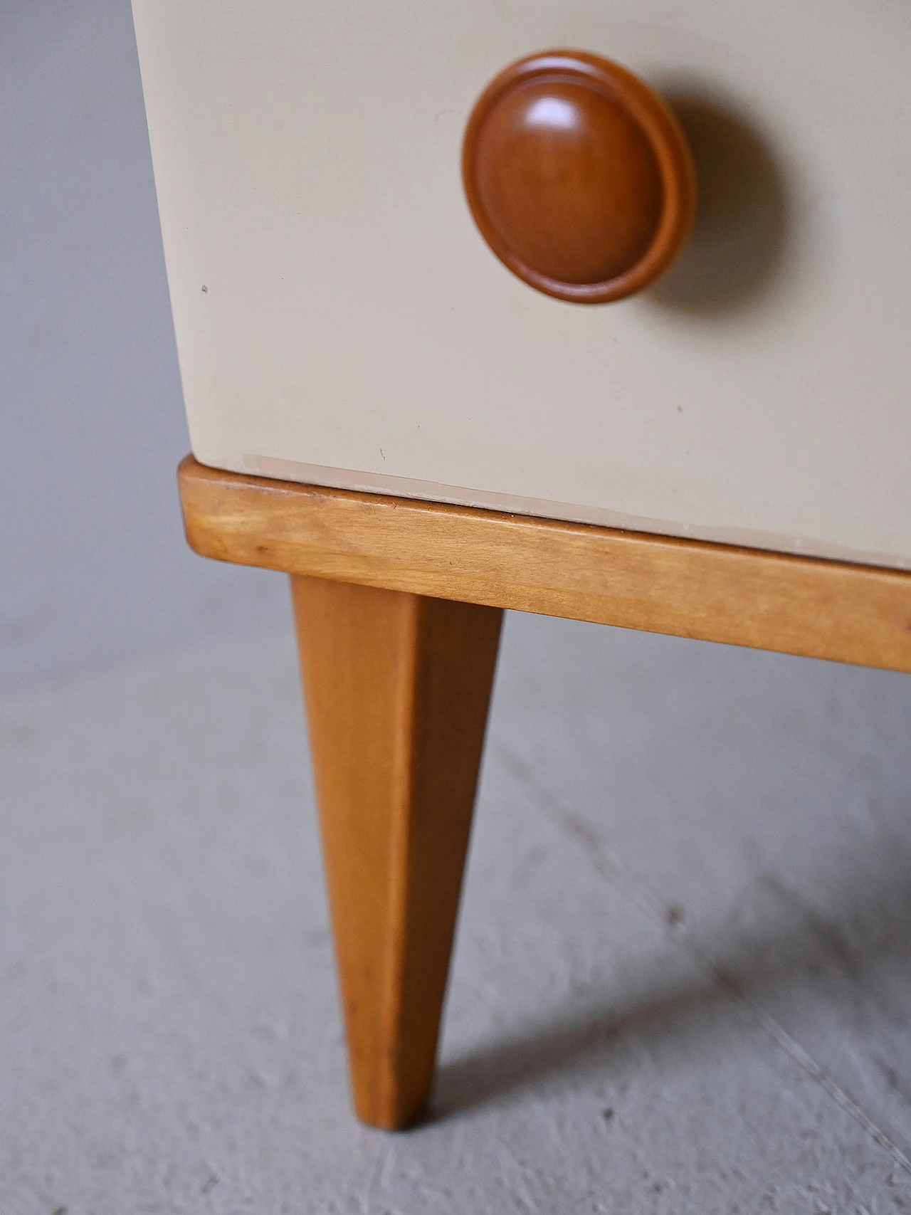 Birch chest of drawers in Art Deco style, 1960s 9