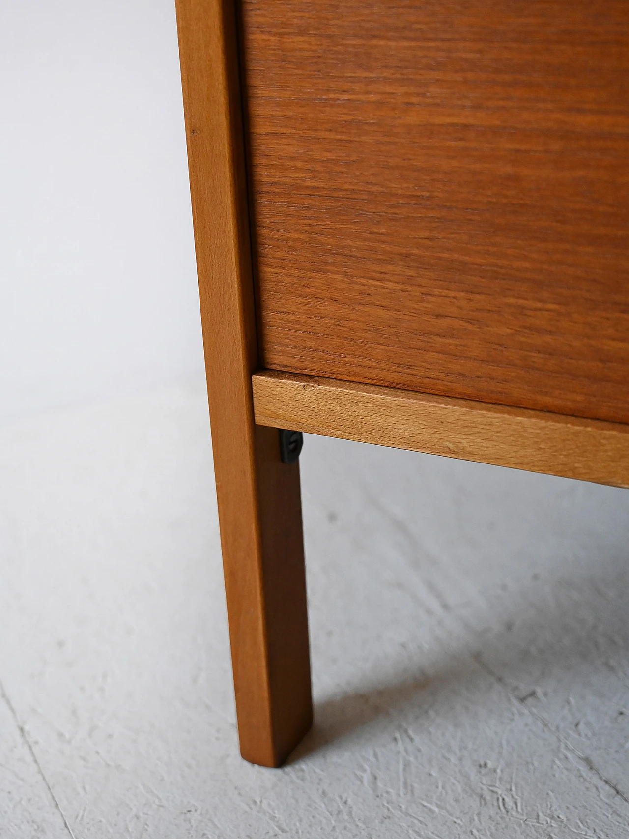 Swedish teak desk with rectangular top, 1960s 9