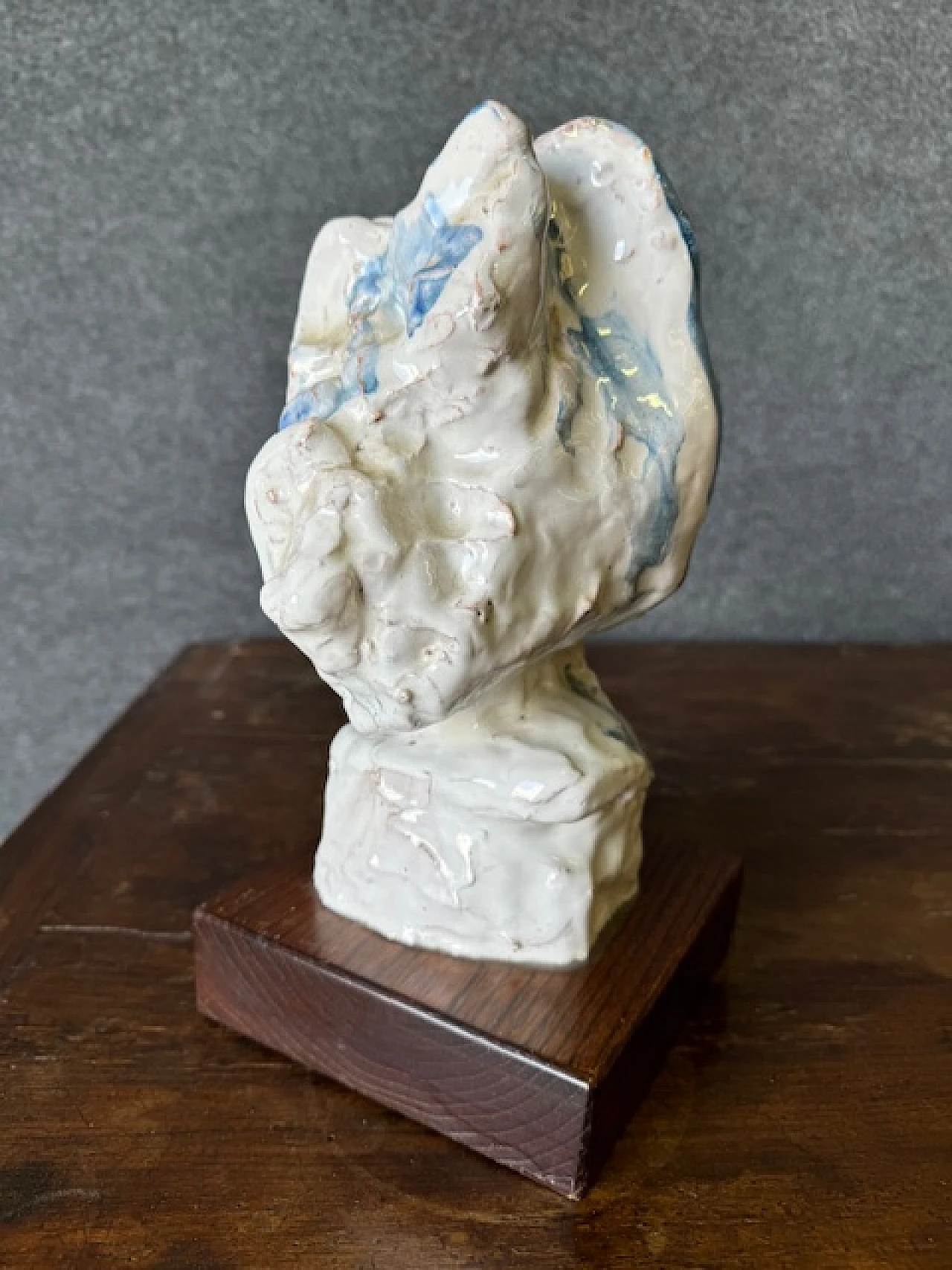 Ernesto Treccani, Testa, scultura in ceramica, anni '60 3