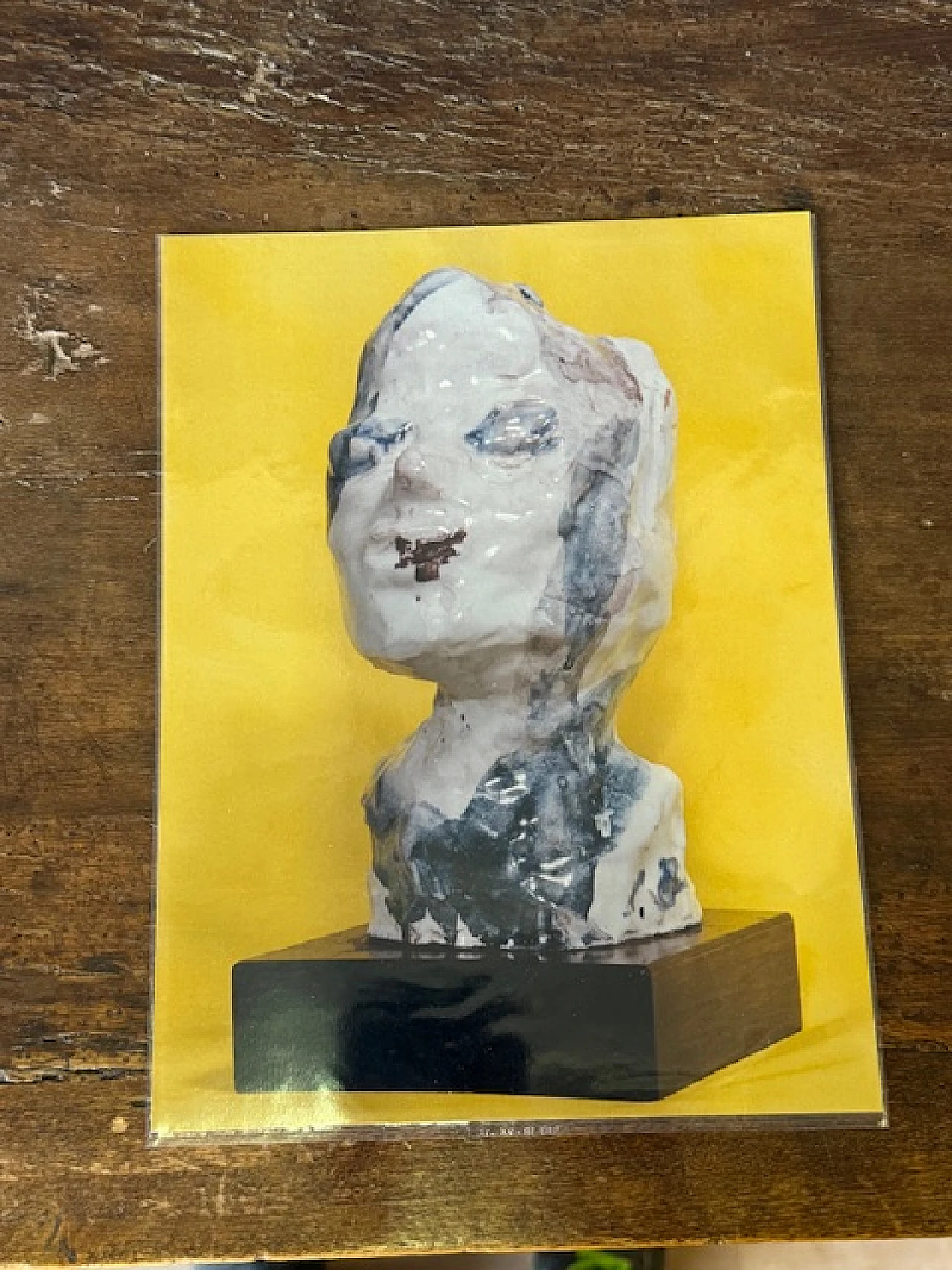 Ernesto Treccani, Testa, scultura in ceramica, anni '60 10