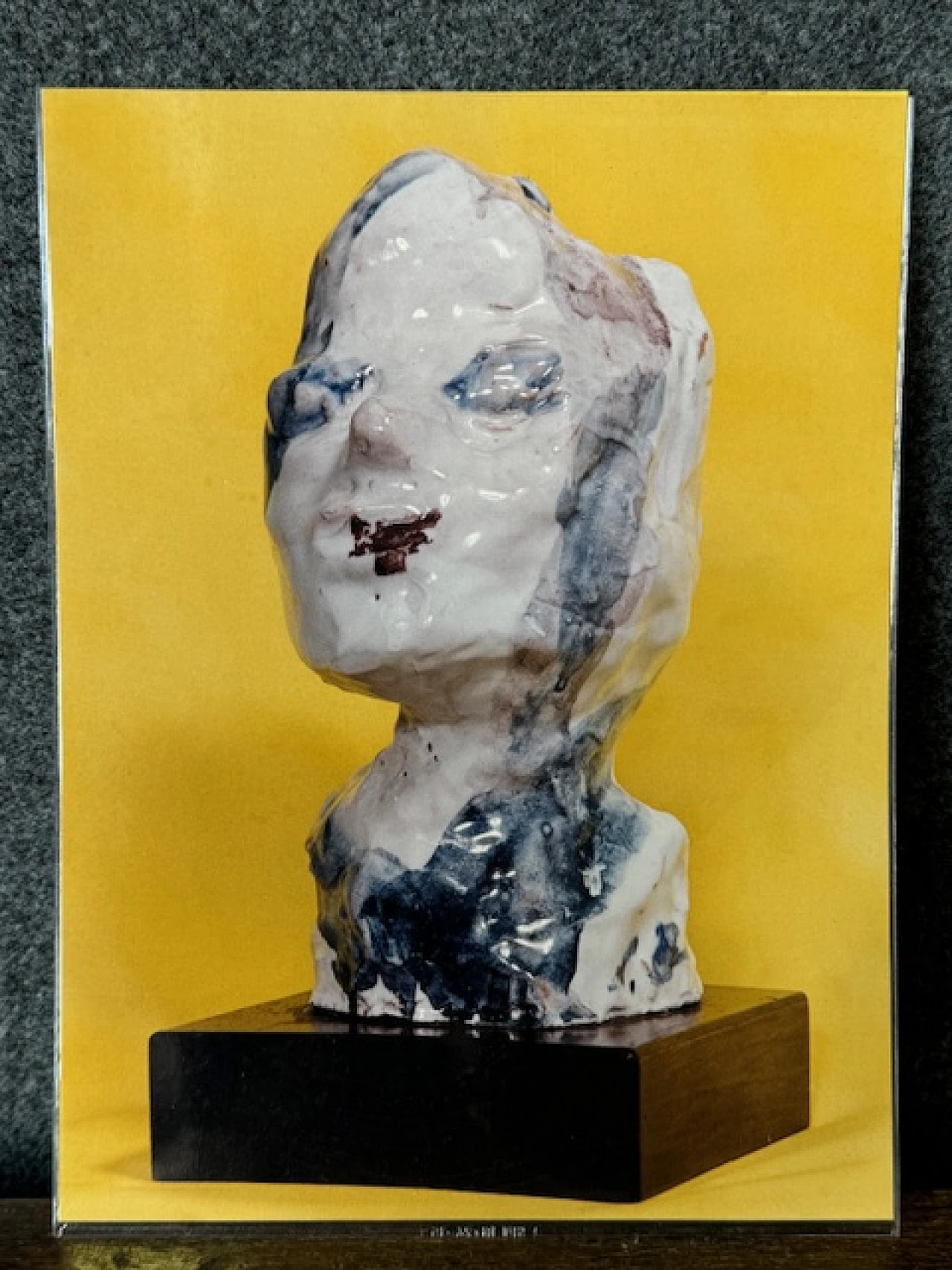 Ernesto Treccani, Testa, scultura in ceramica, anni '60 12