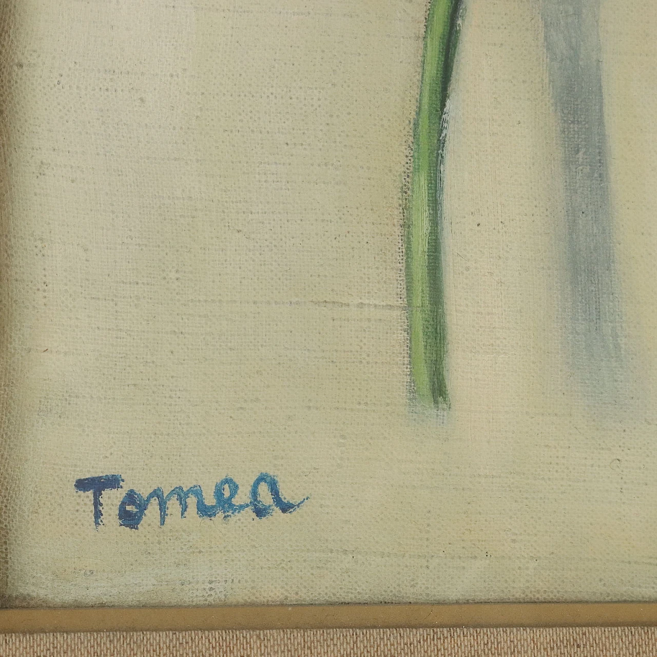 Fiorenzo Tomea, fiori di cardo, dipinto a olio su tela, 1958 6