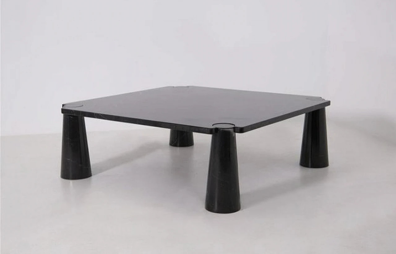 Eros coffee table in black marble by Mangiarotti for Skipper, 1970s 2