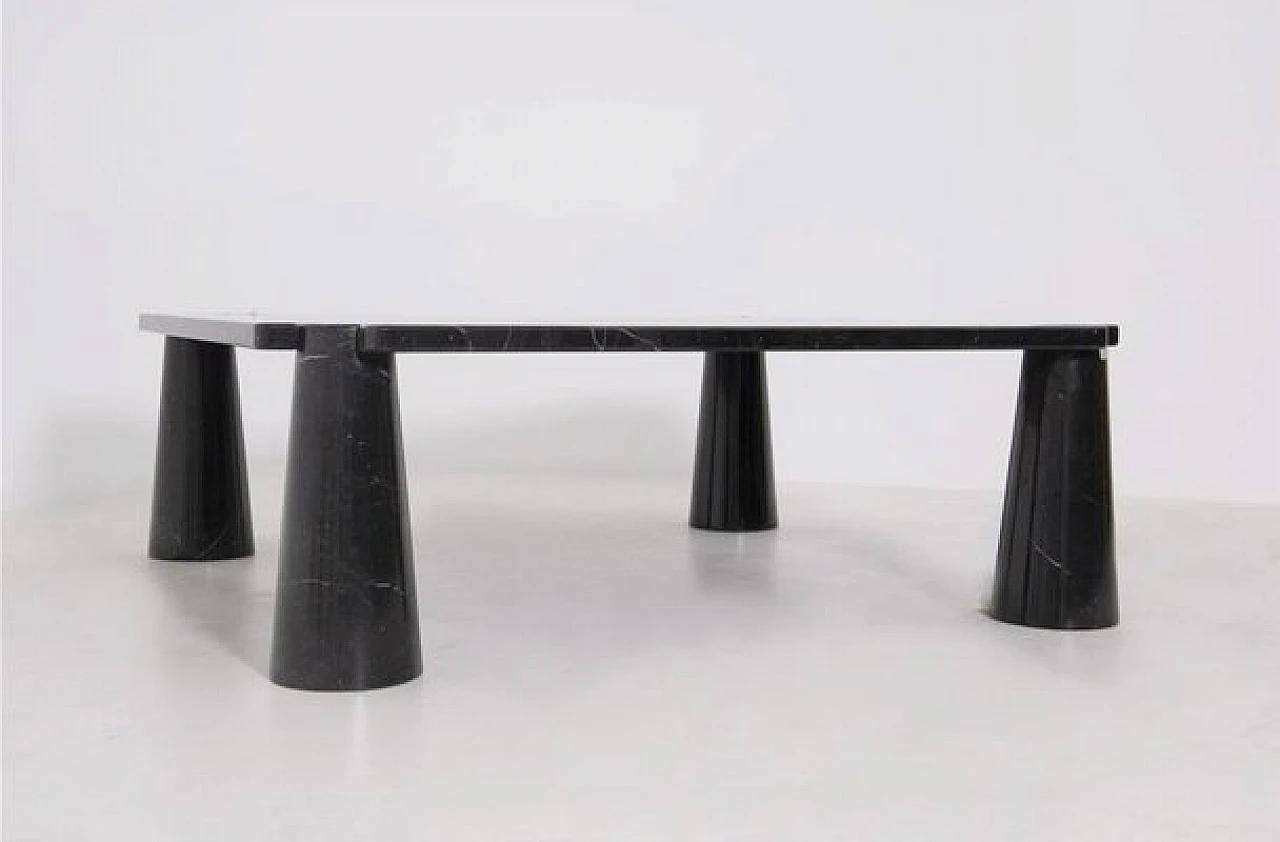 Eros coffee table in black marble by Mangiarotti for Skipper, 1970s 3