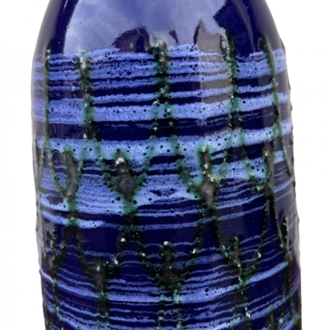 Cobalt blue ceramic vase by Strehla Keramik, 1960s 10