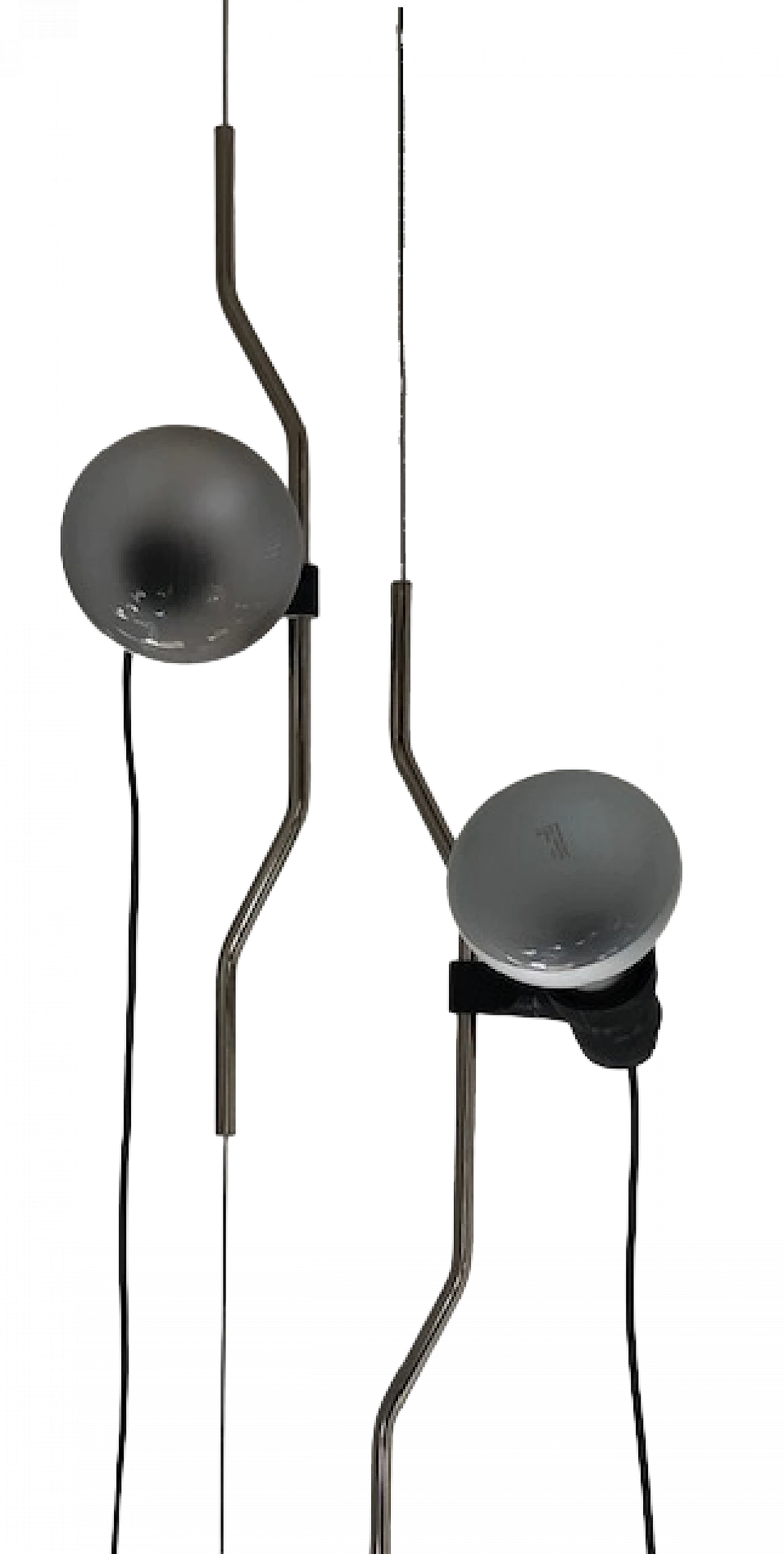 Pair of Parentesi lamps by A. Castiglioni and P. Manzù for Flos 6