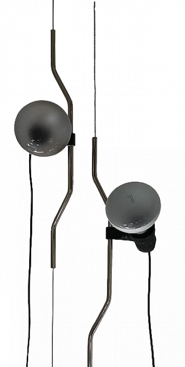 Pair of Parentesi lamps by A. Castiglioni and P. Manzù for Flos