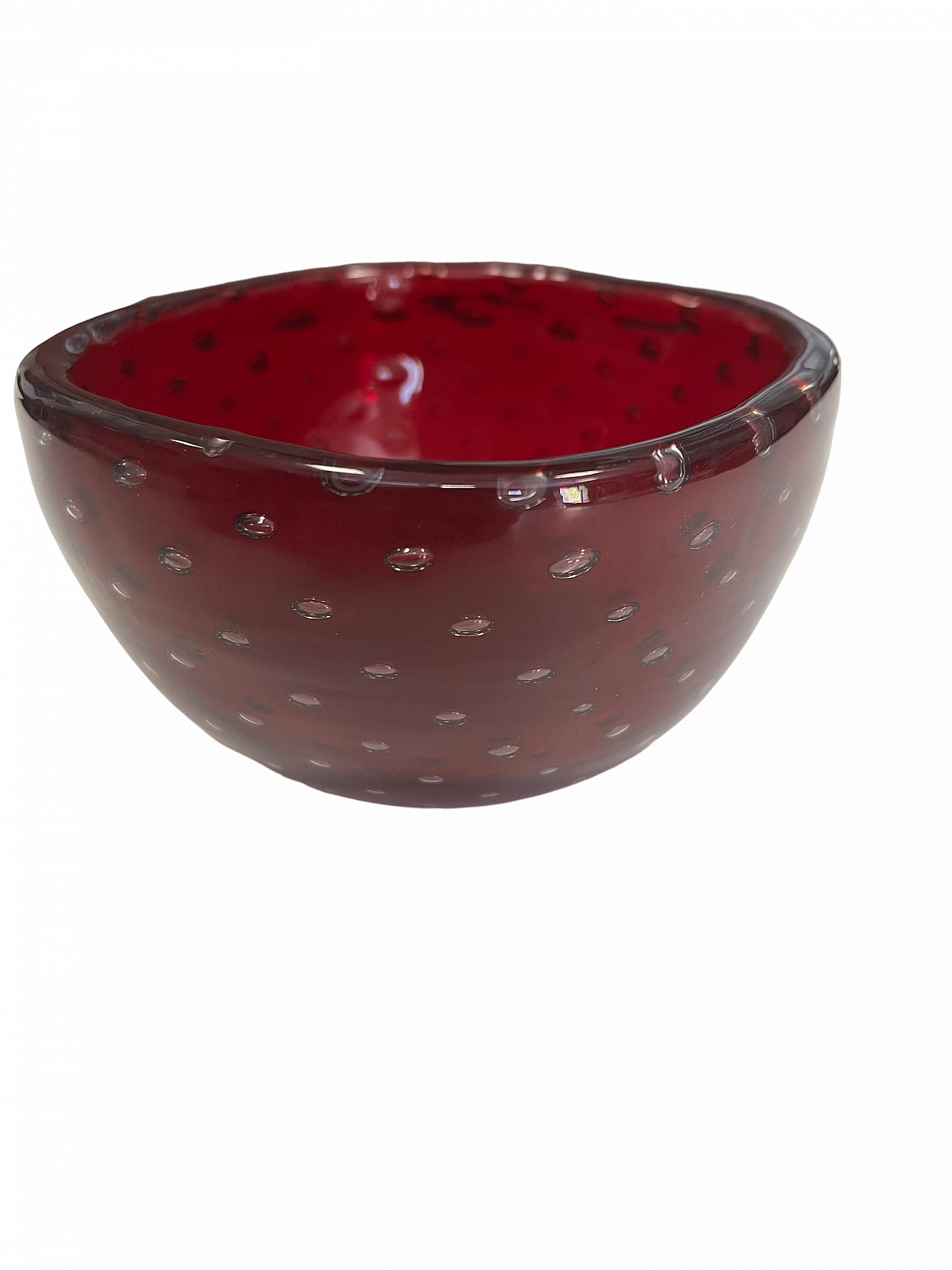 Bullicante glass bowl by Carlo Scarpa for Venini, 1950s 6