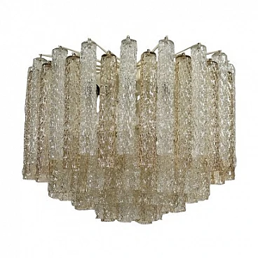 Glass chandelier by L. Diaz De Santillana for Venini, 1960s