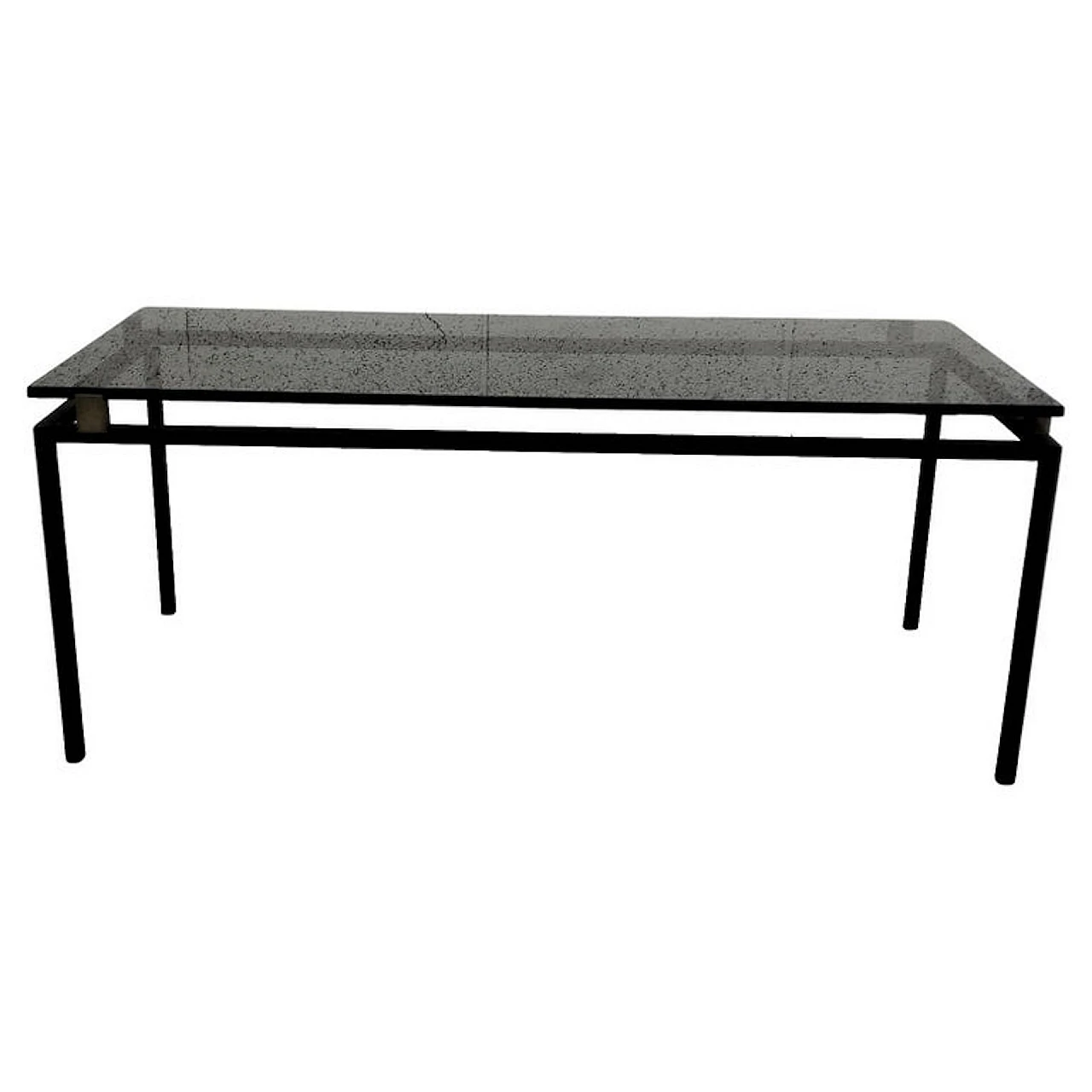 2001 metal and glass coffee table by Fontana Arte, 1960s 1